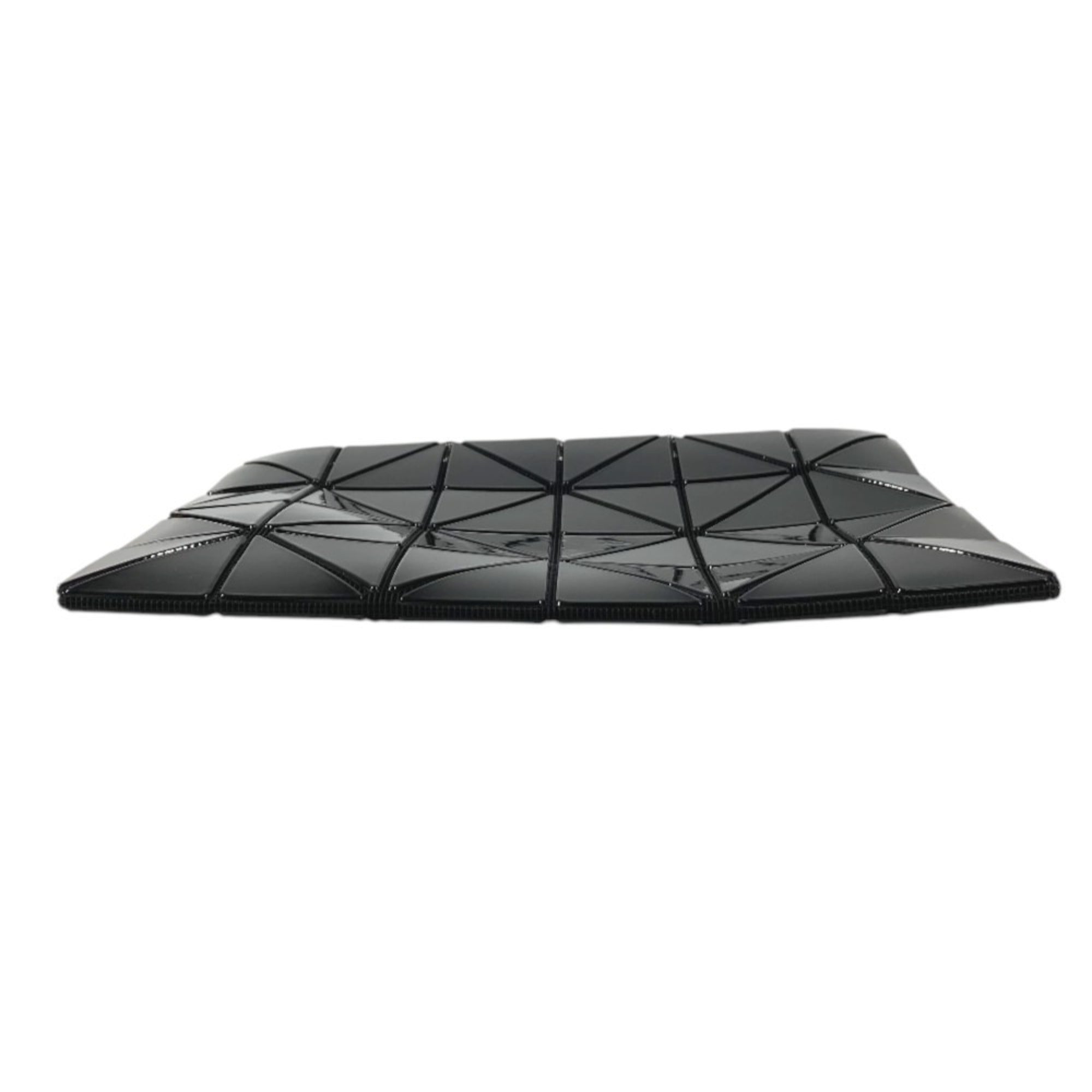 Issey Miyake Black Pvc Clutch Bag Handbag (Pre-Owned)
