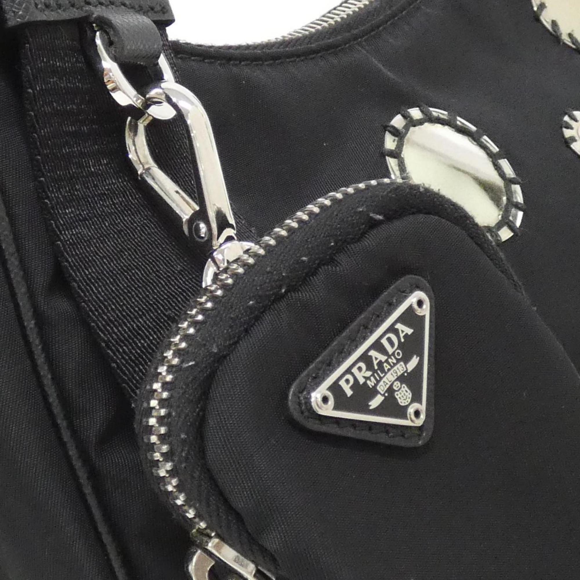 Prada Nero Tessuto Shoulder Bag (Pre-Owned)