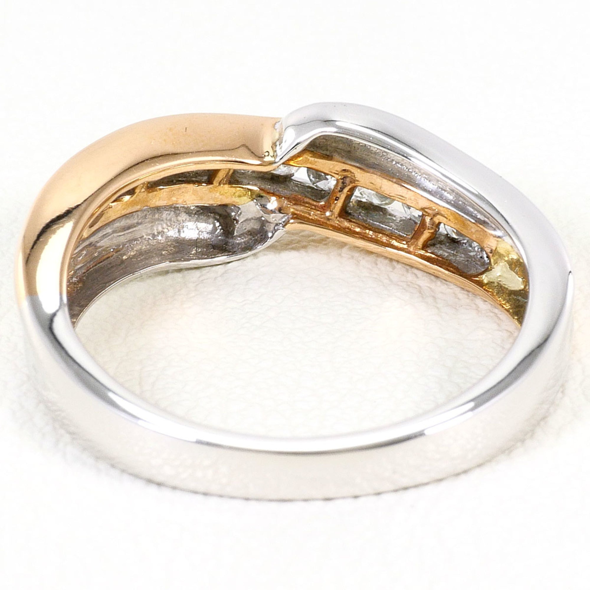 Unbranded Pink Gold White Gold Pink Gold (18K) White Gold (18K) Band Ring (Pre-Owned)