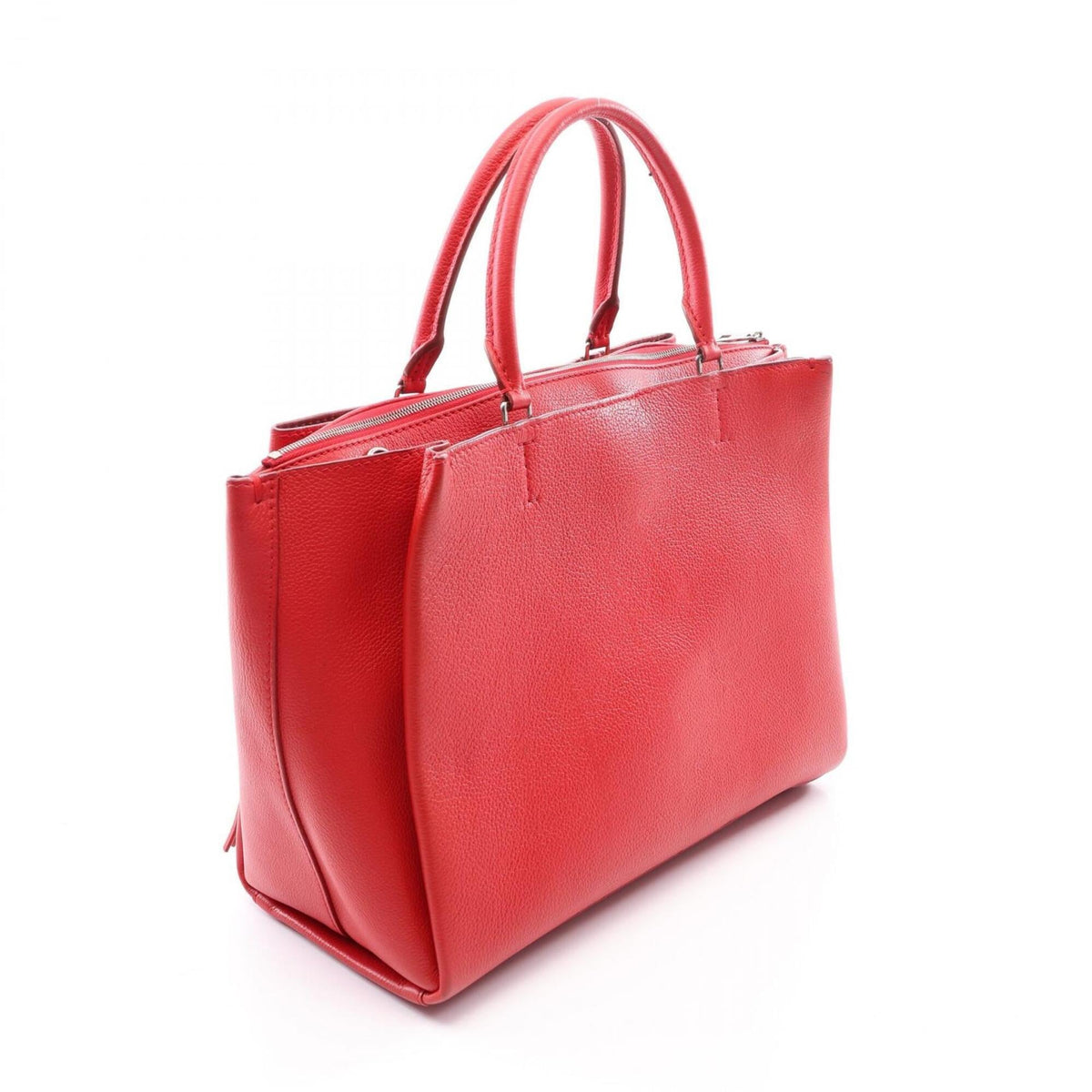 Louis Vuitton Red Color Leather Handbag Tote Bag (Pre-Owned)