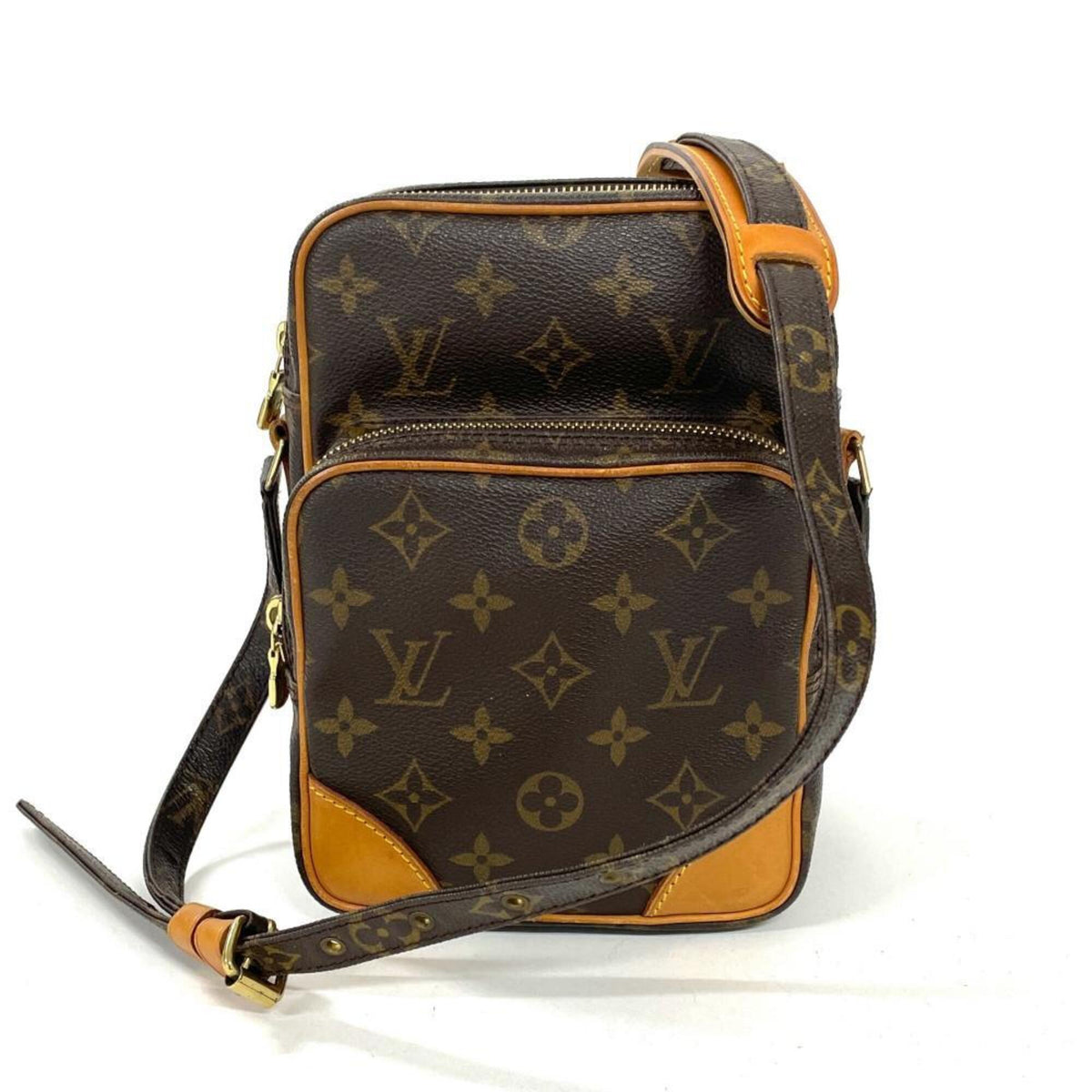 Louis Vuitton Brown Monogram Canvas Shoulder Bag (Pre-Owned)