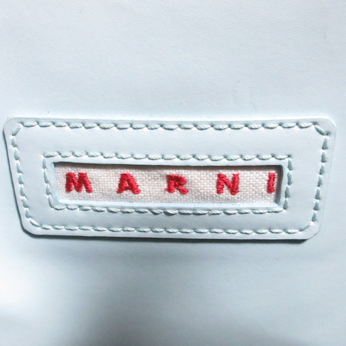 Marni Light Blue Yellow Leather Shoulder Bag (Pre-Owned)