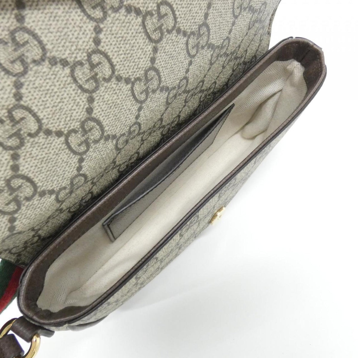Gucci Ophidia Beige Brown Gg Supreme Shoulder Bag (Pre-Owned)