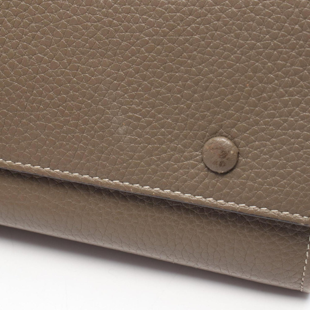 Celine Gray Yellow Leather Long Wallet (Bi-Fold) (Pre-Owned)
