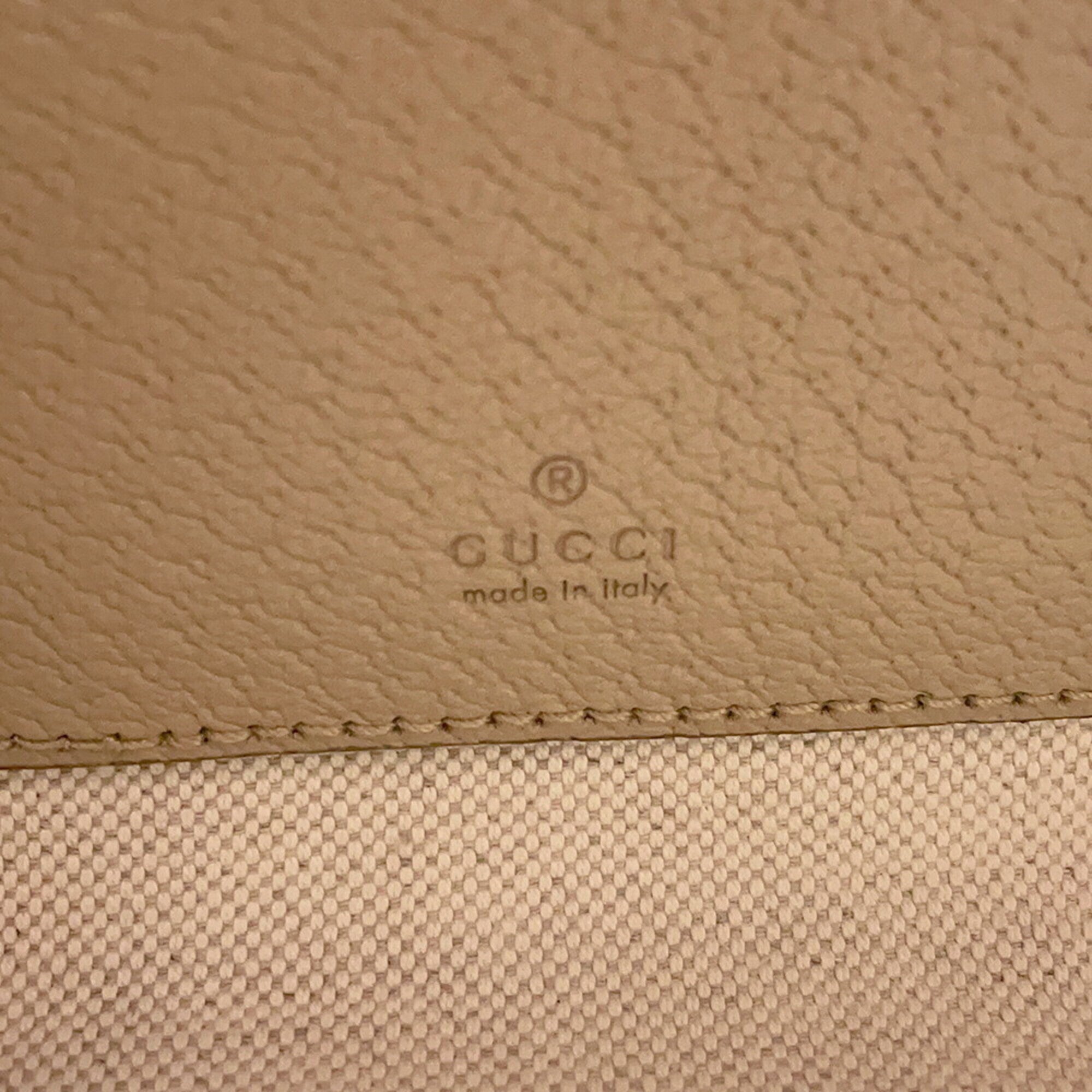 Gucci Beige Gg Supreme Leather Handbag Shoulder Bag (Pre-Owned)