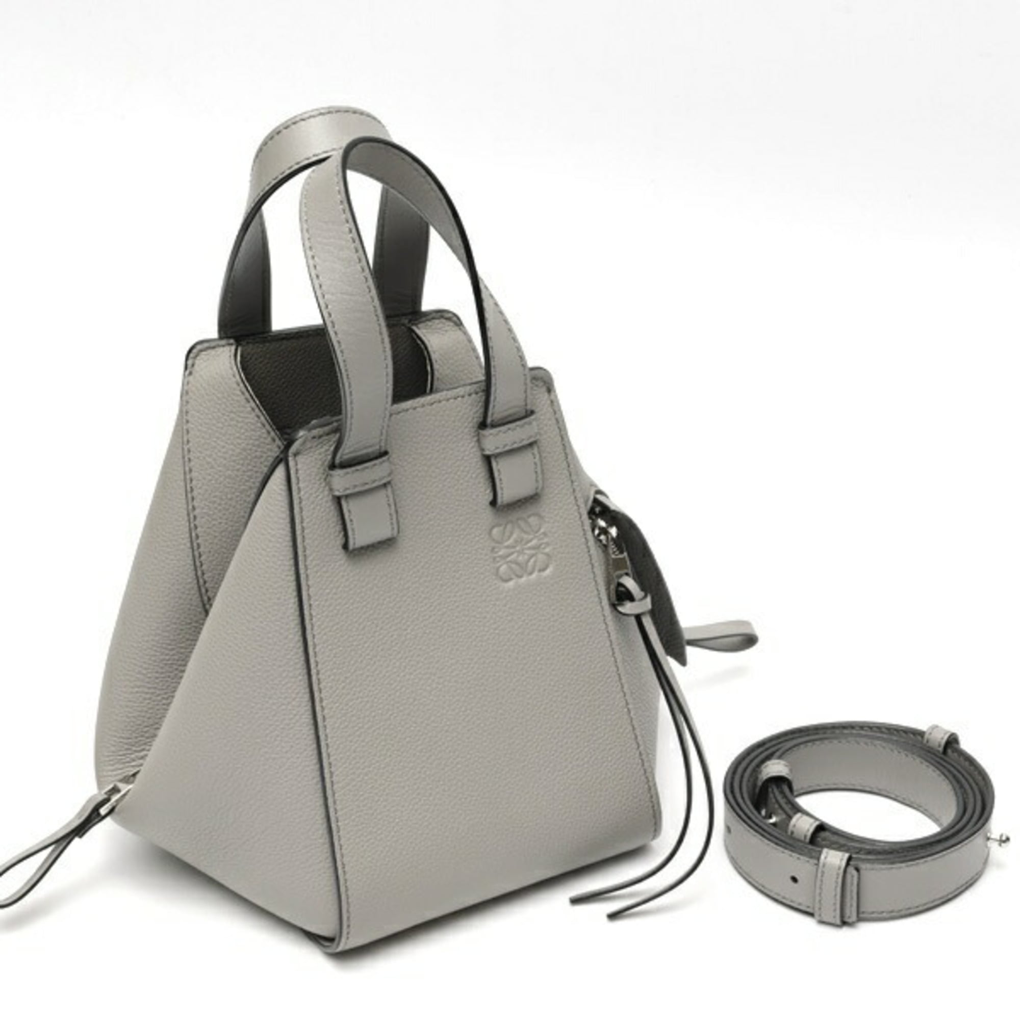 Loewe Hammock Gray Shoulder Bag (Pre-Owned)