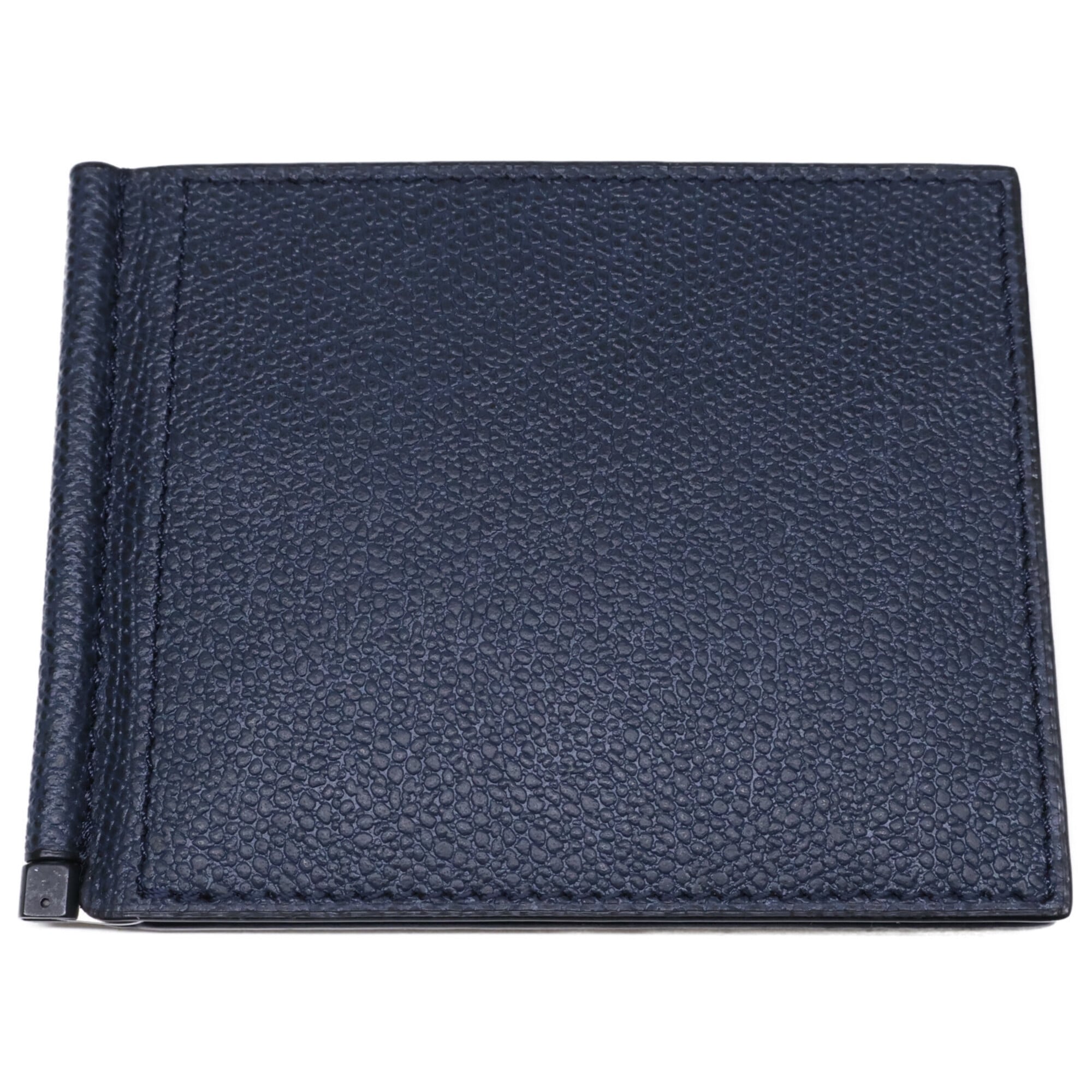Valextra Navy Leather Money Clip (Pre-Owned)