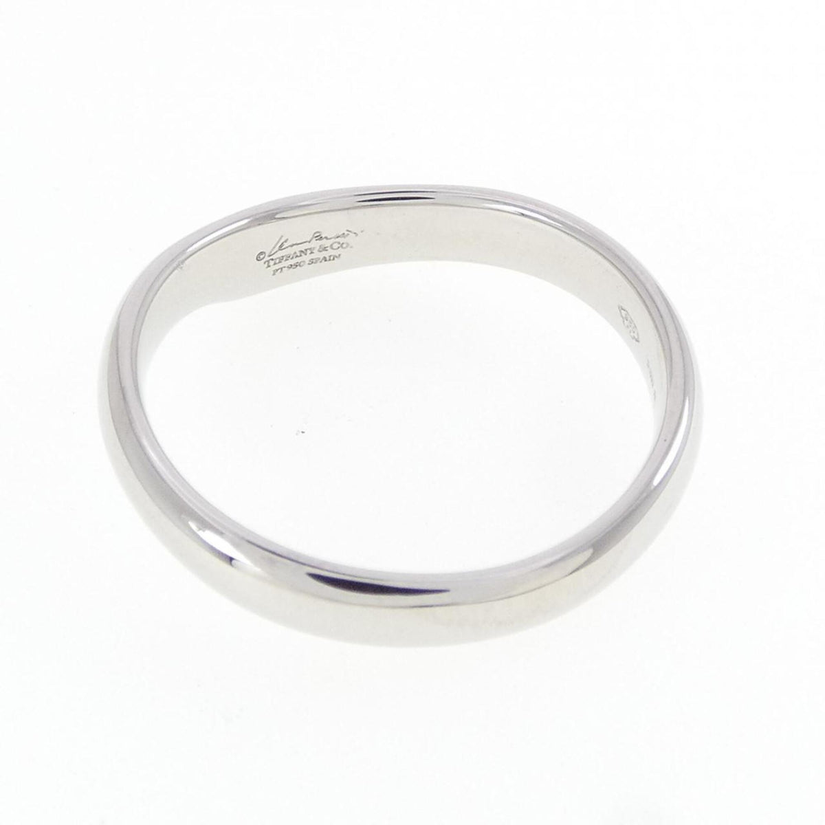 Tiffany Platinum 950 Band Ring (Pre-Owned)