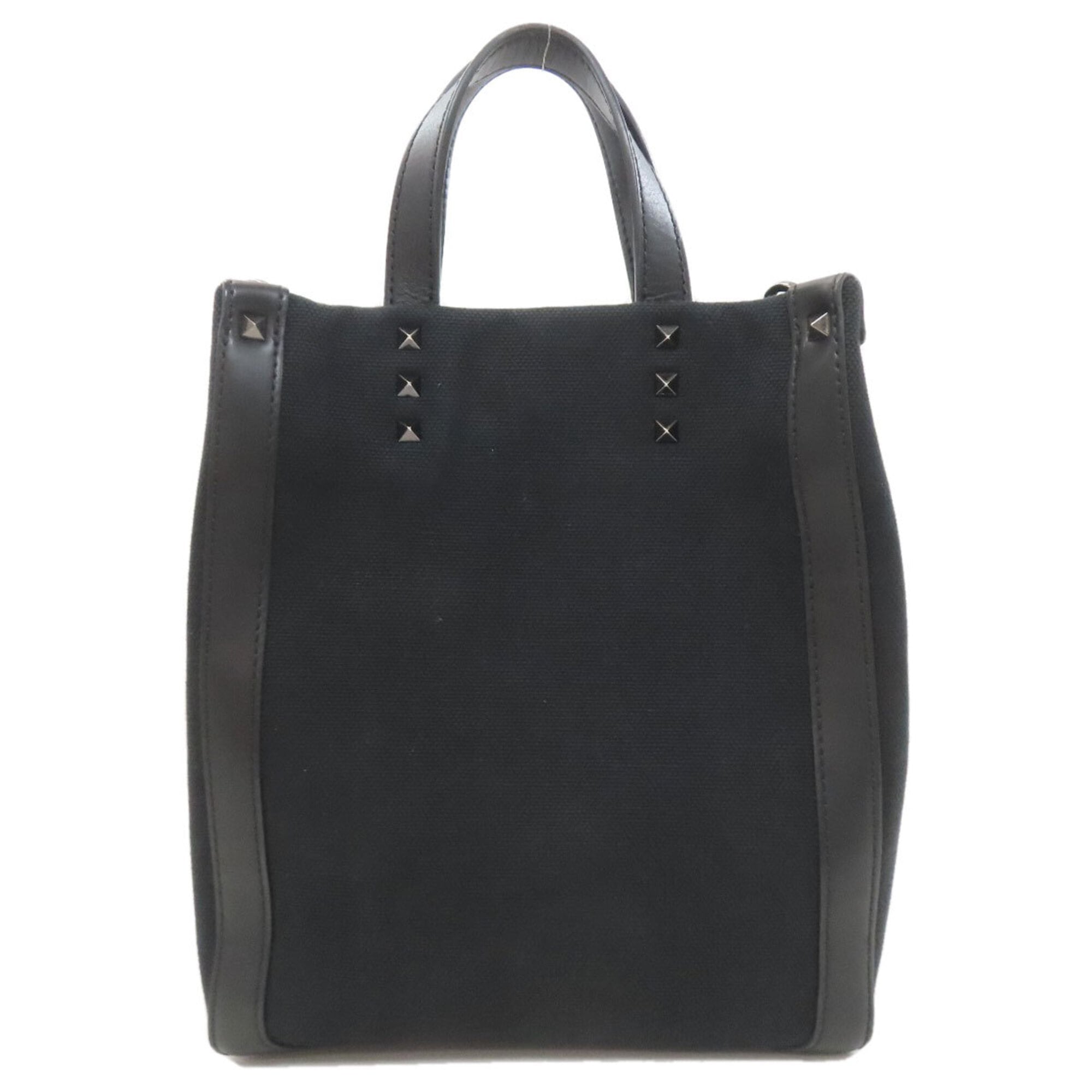 Valentino Black Canvas Handbag (Pre-Owned)