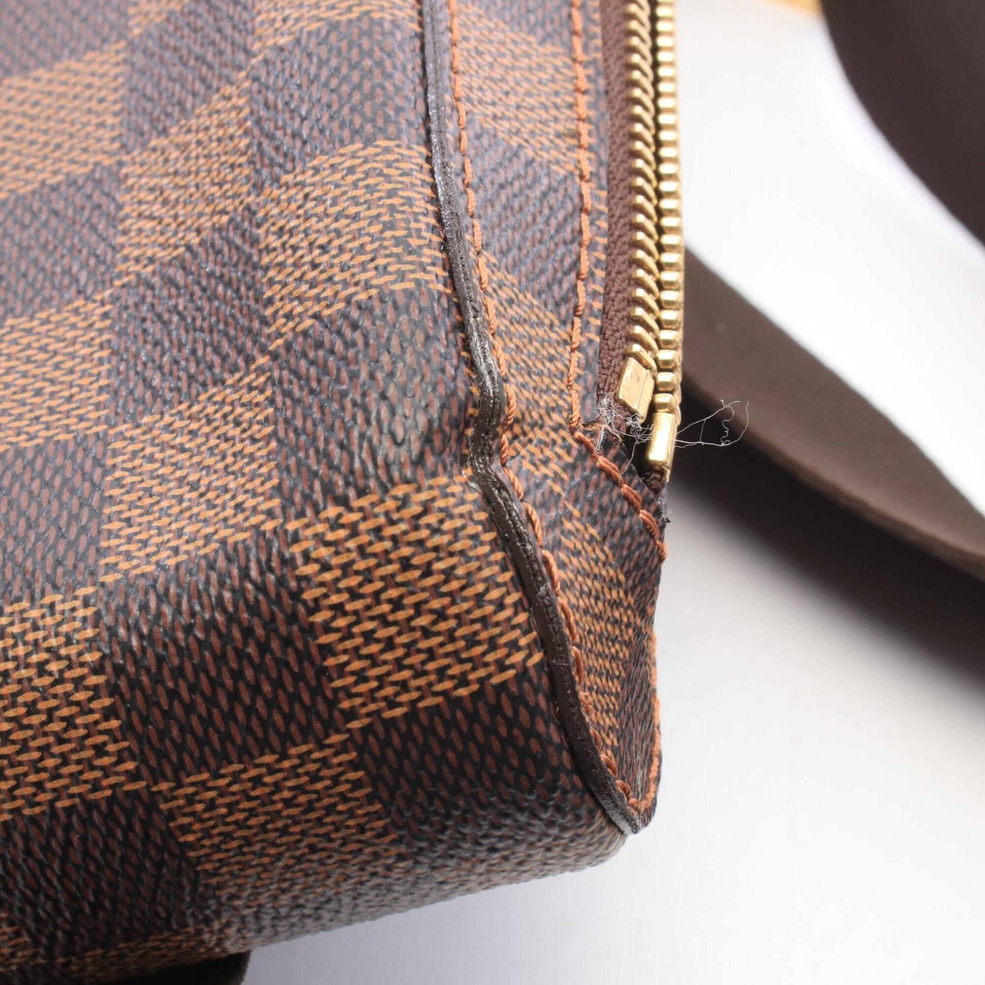 Louis Vuitton Brown Ebene Coated Canvas Fanny Pack Handbag (Pre-Owned)