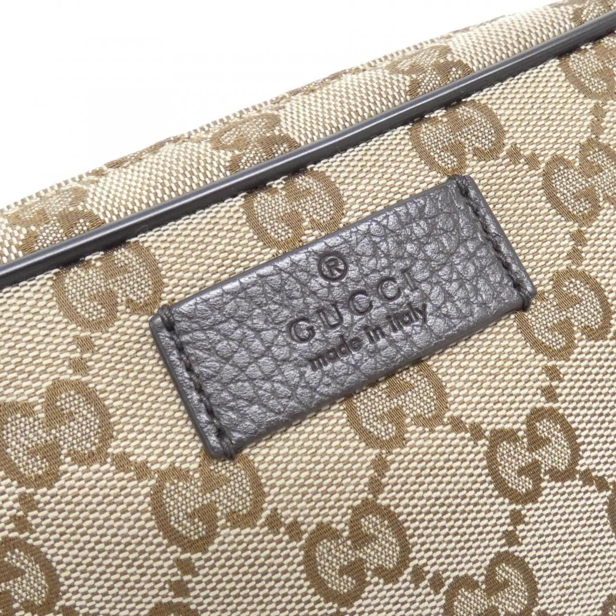 Gucci Beige Brown Gg Canvas Leather (Pre-Owned)