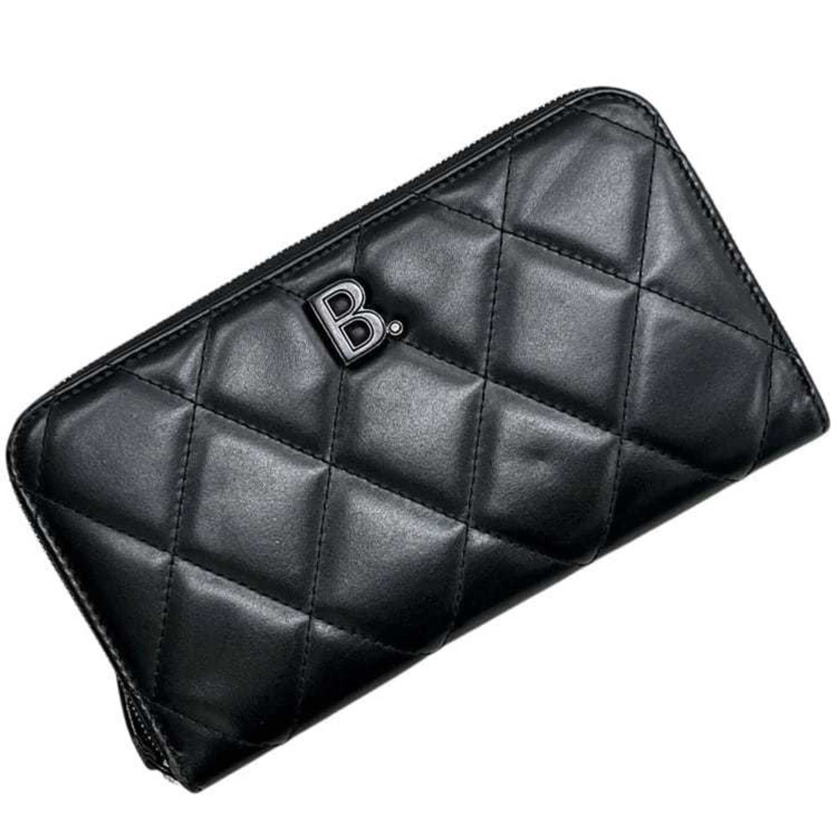 Balenciaga Black Leather Long Wallet (Bi-Fold) (Pre-Owned)