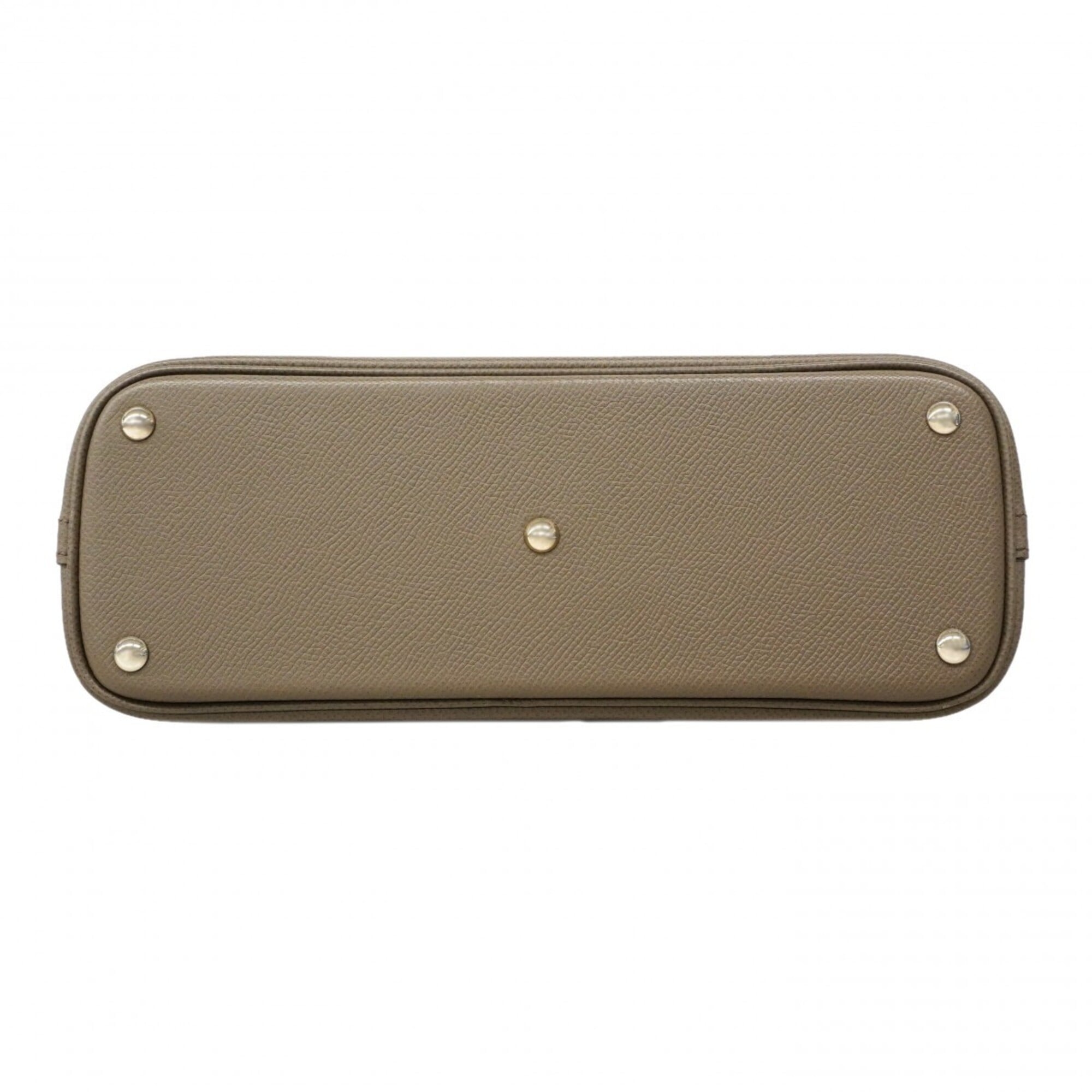 Hermes Etain Leather Handbag (Pre-Owned)
