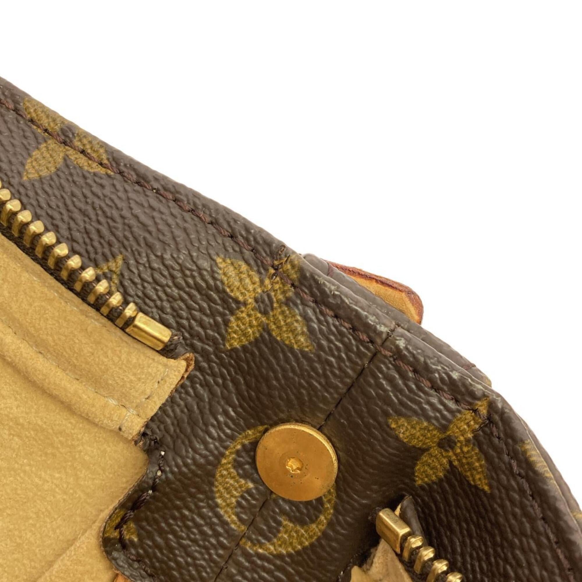 Louis Vuitton Marron Coated Canvas Shoulder Bag (Pre-Owned)