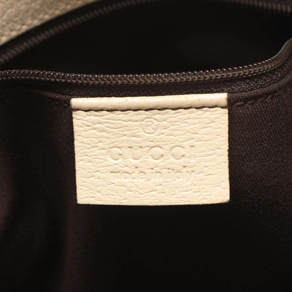 Gucci Beige Brown Gg Canvas Leather Handbag Shoulder Bag (Pre-Owned)