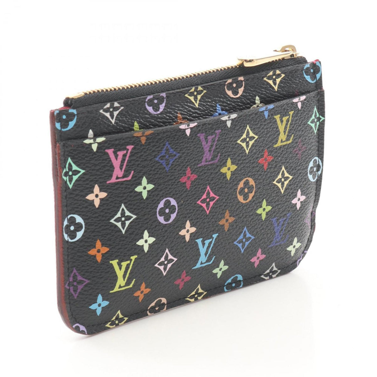 Louis Vuitton Black Grenade Multi-Color Noir Monogram Multicolore Coin Purse/Coin Case (Pre-Owned)