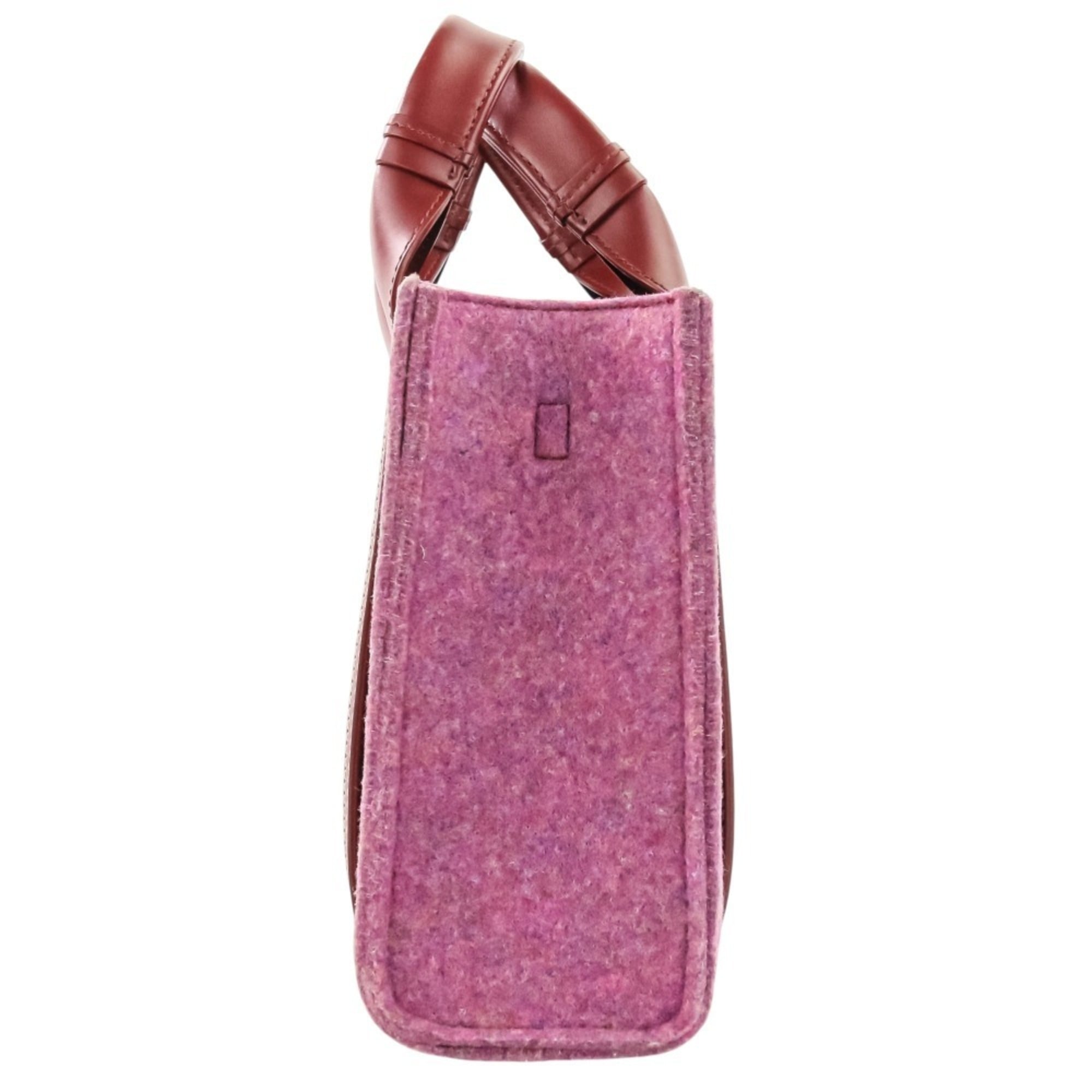 Chloé Red Color Felt Shoulder Bag (Pre-Owned)