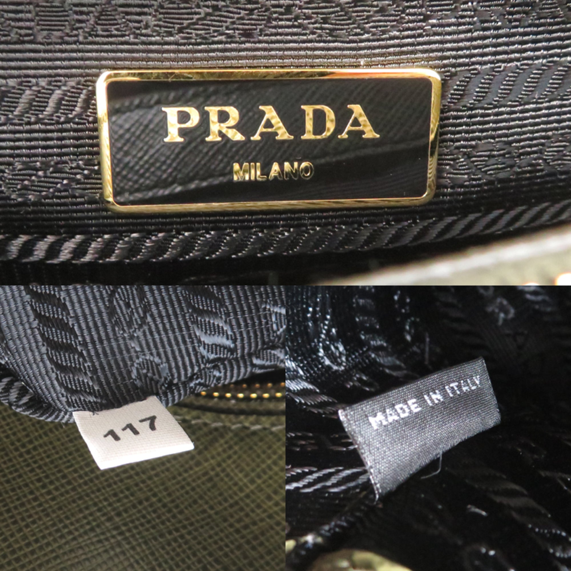 Prada Green Leather Handbag (Pre-Owned)