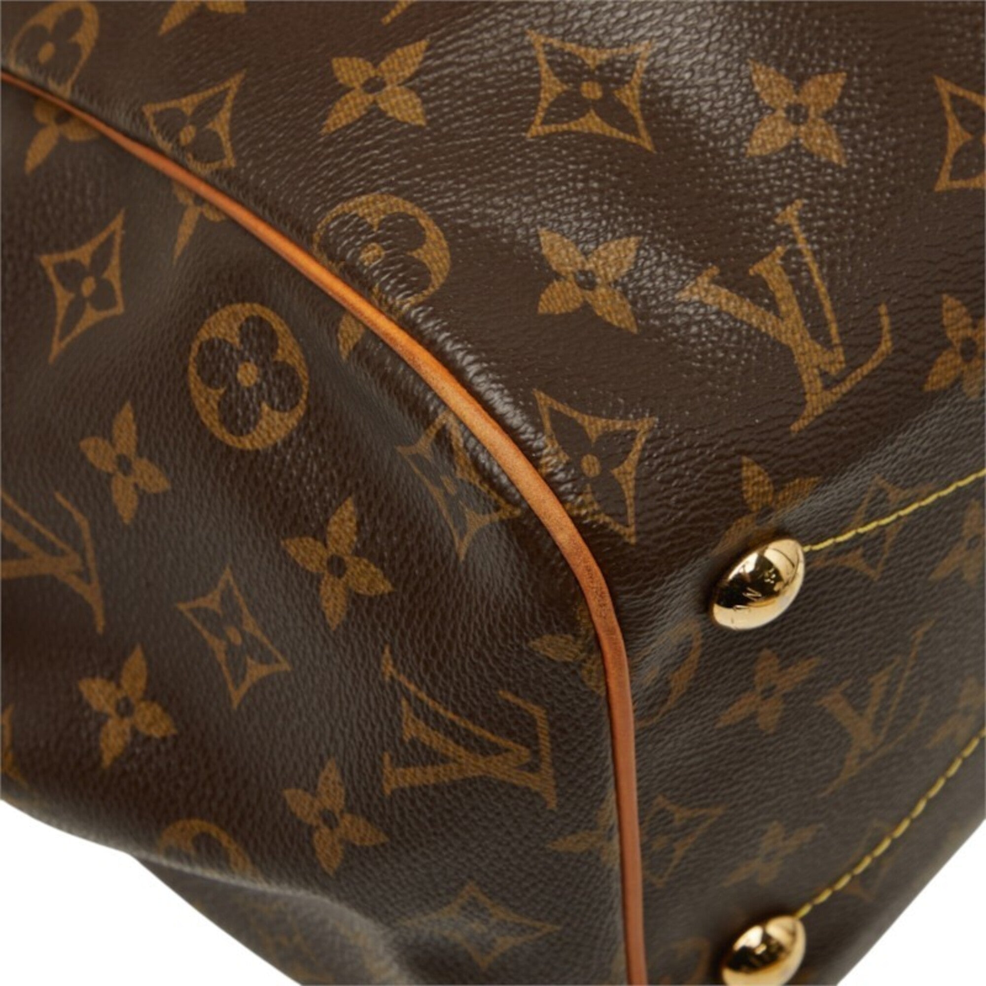 Louis Vuitton Brown Pvc Leather Handbag Shoulder Bag (Pre-Owned)