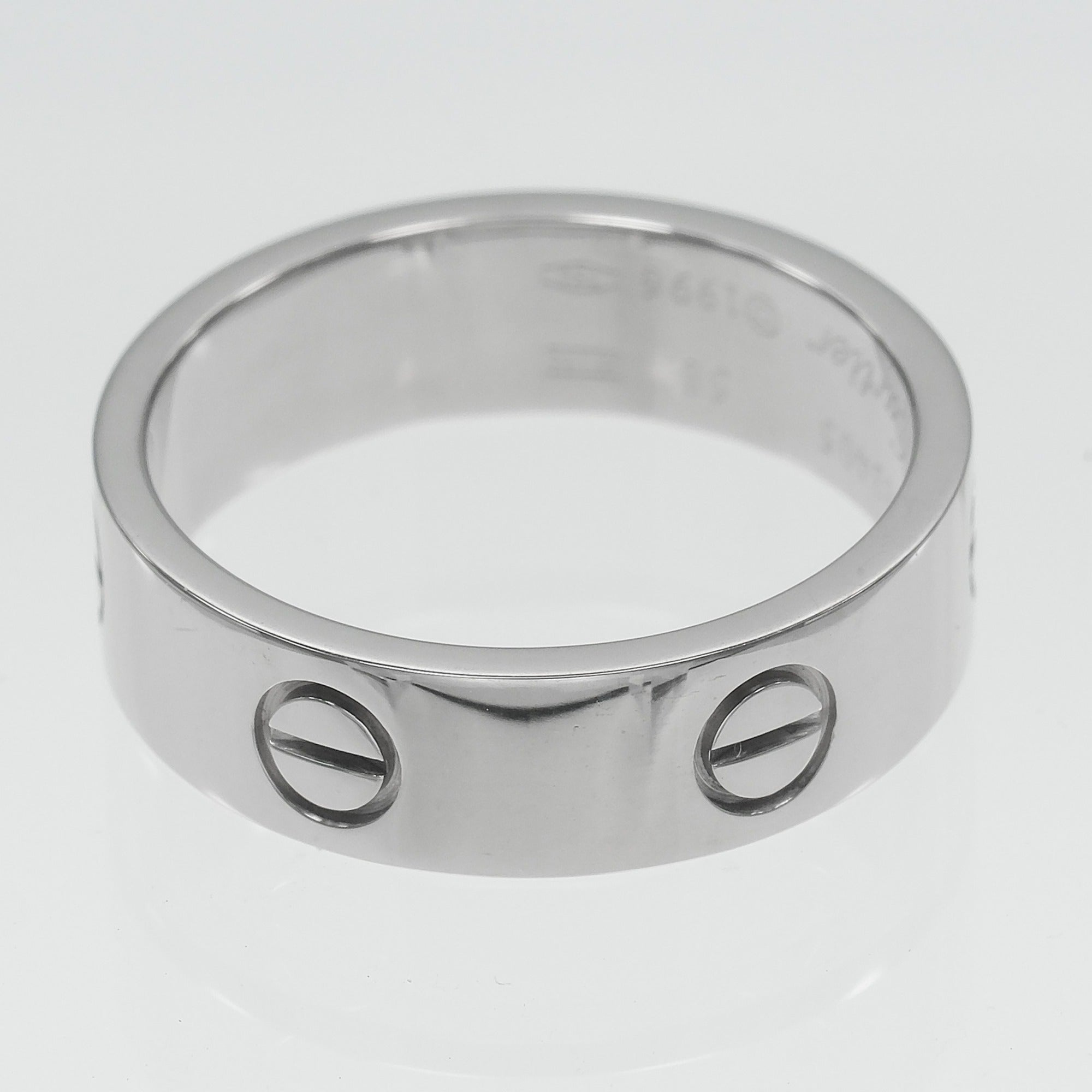 Cartier Love White Gold (18K) Band Ring (Pre-Owned)