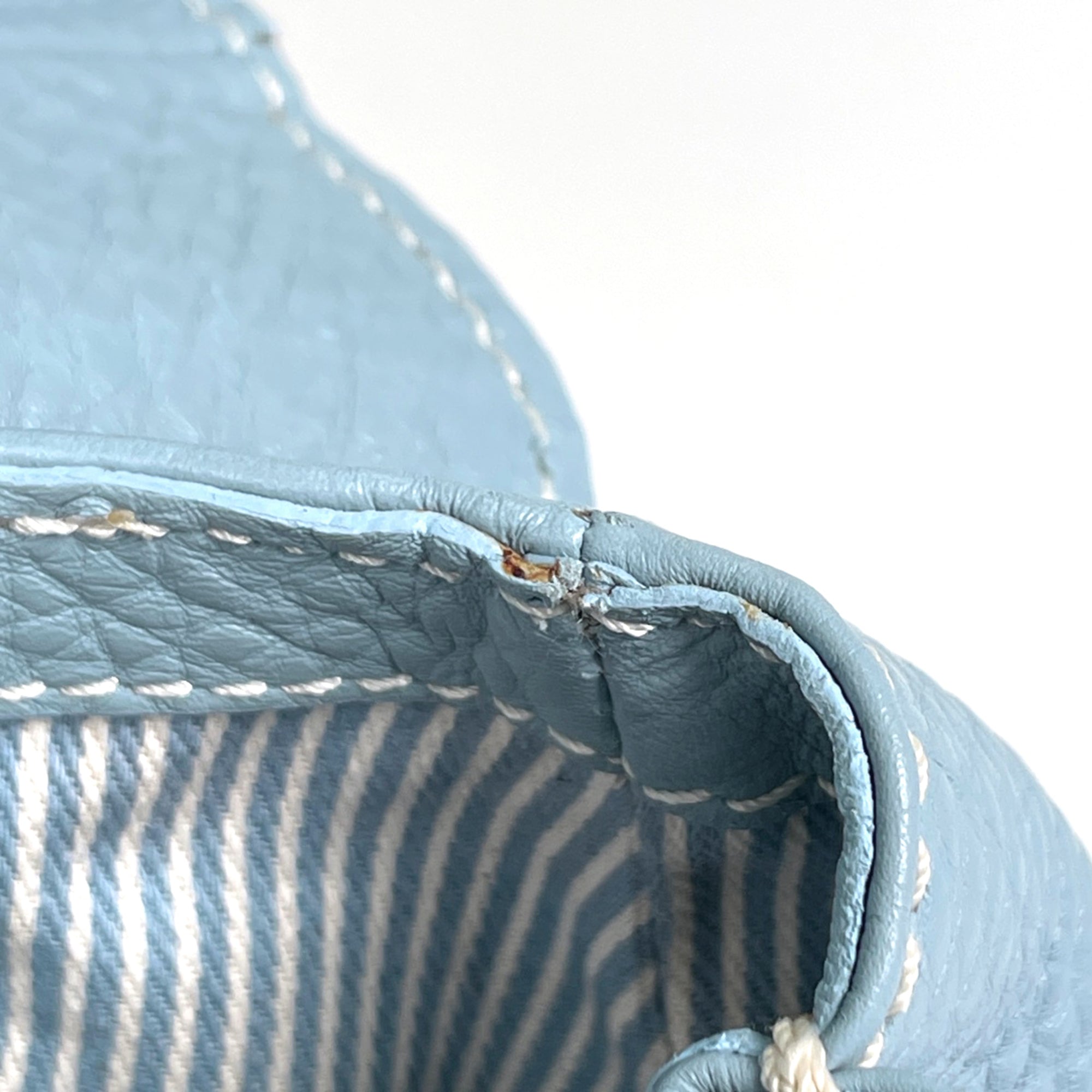 Celine Light Blue Leather Handbag (Pre-Owned)