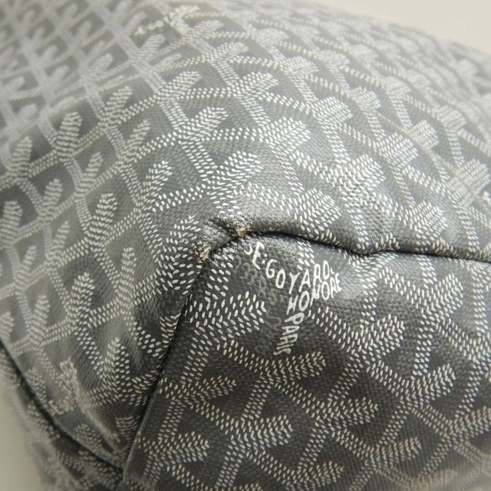 Goyard Gray Coated Canvas Pouch Tote Bag (Pre-Owned)