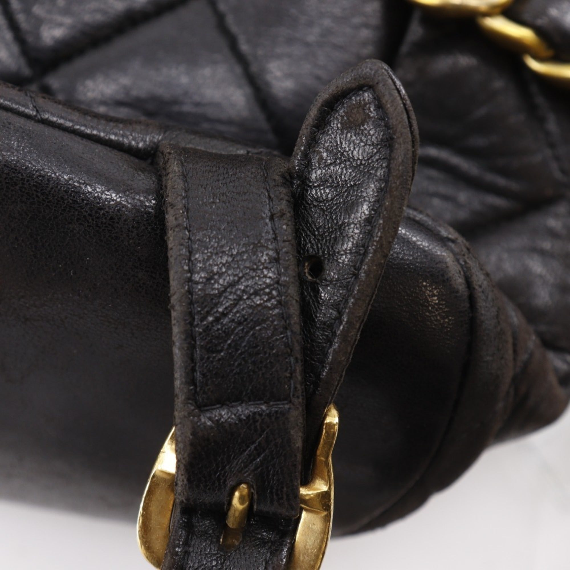 Chanel Black Leather Backpack (Pre-Owned)