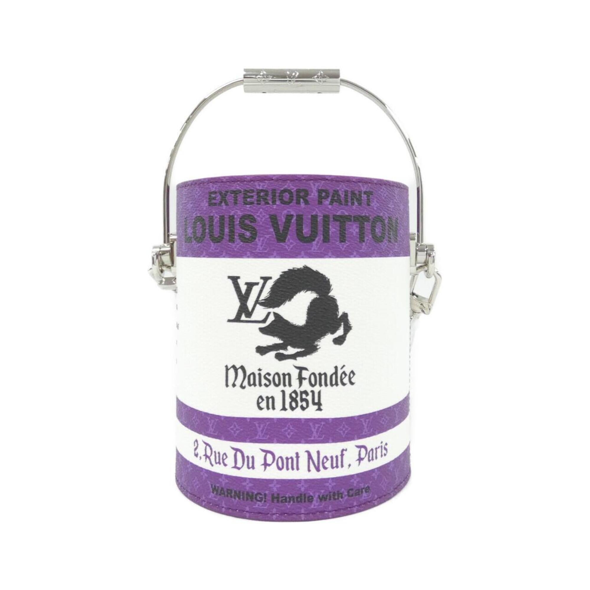 Louis Vuitton Violet Coated Canvas Handbag (Pre-Owned)