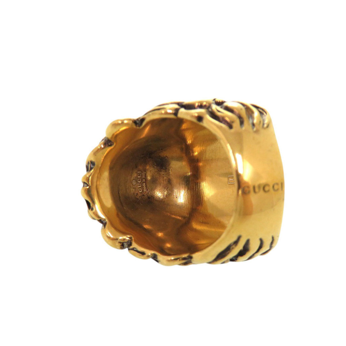 Gucci Gold Metal Band Ring (Pre-Owned)