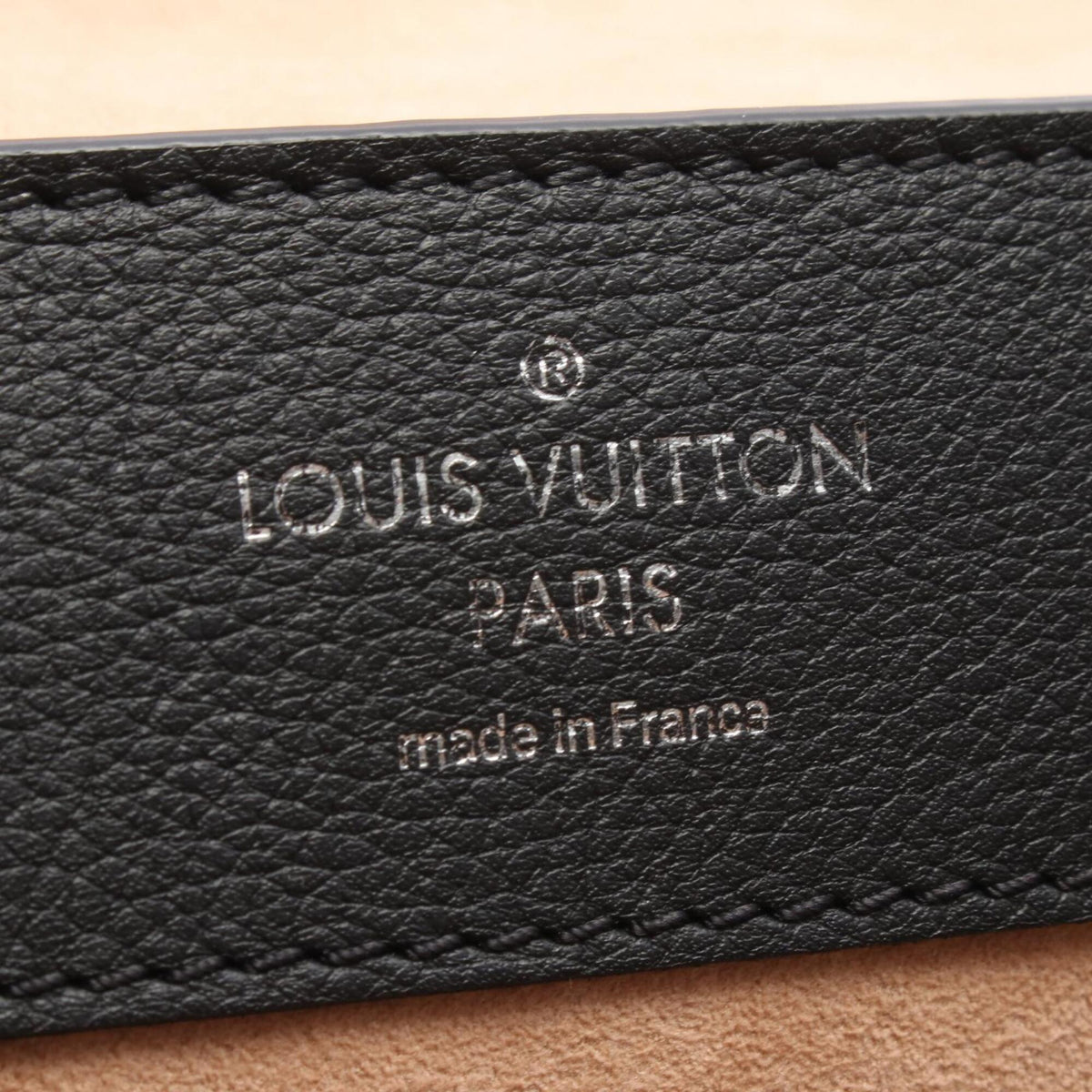 Louis Vuitton Black Noir Leather Handbag (Pre-Owned)