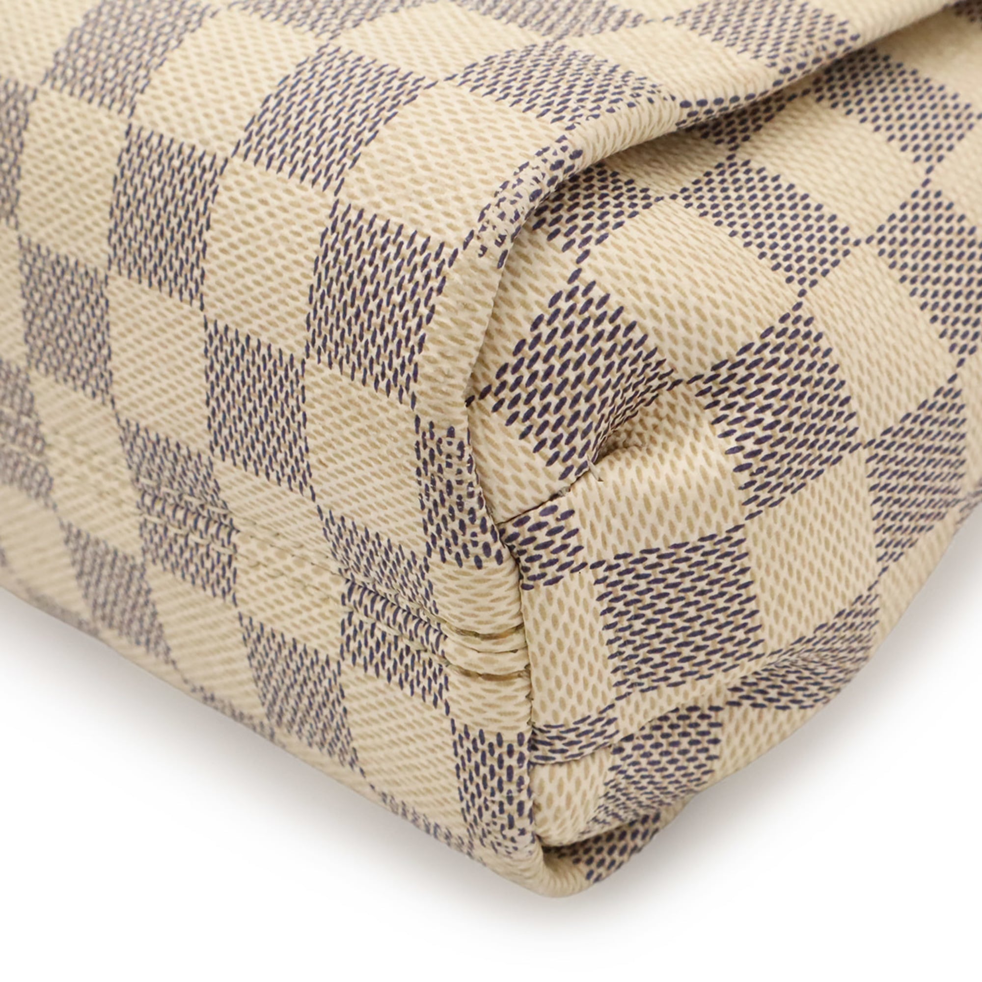 Louis Vuitton Damier Azur Ivory Yellow Damier Azur Handbag Shoulder Bag (Pre-Owned)