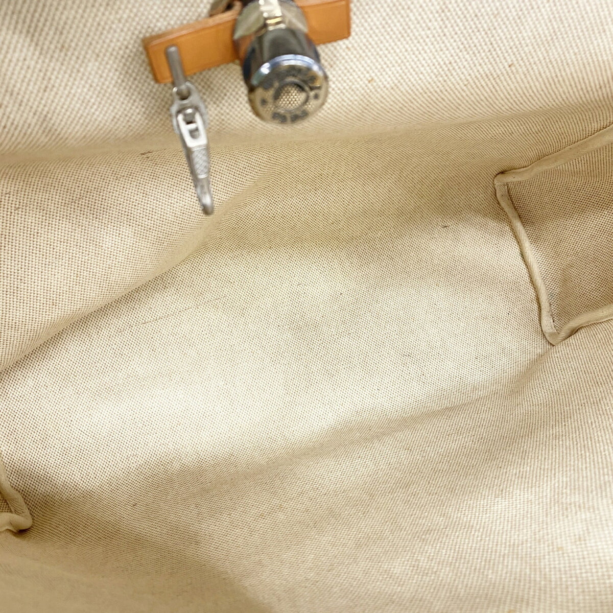 Hermes Natural Toile H Handbag (Pre-Owned)