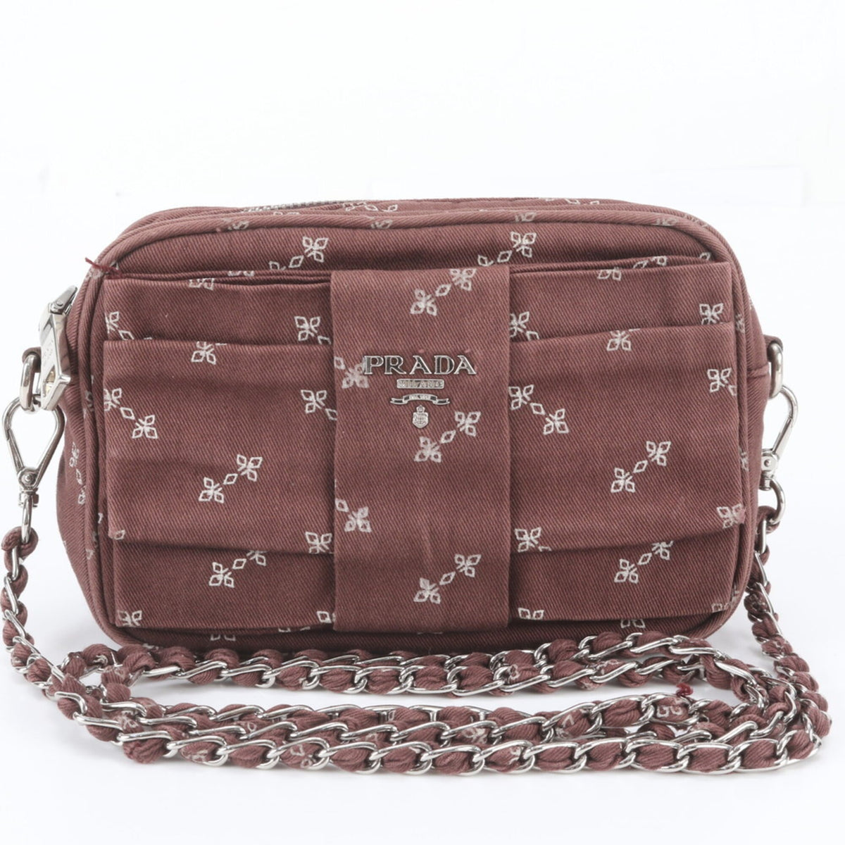 Prada Red Color Wine Handbag Shoulder Bag Tote Bag (Pre-Owned)
