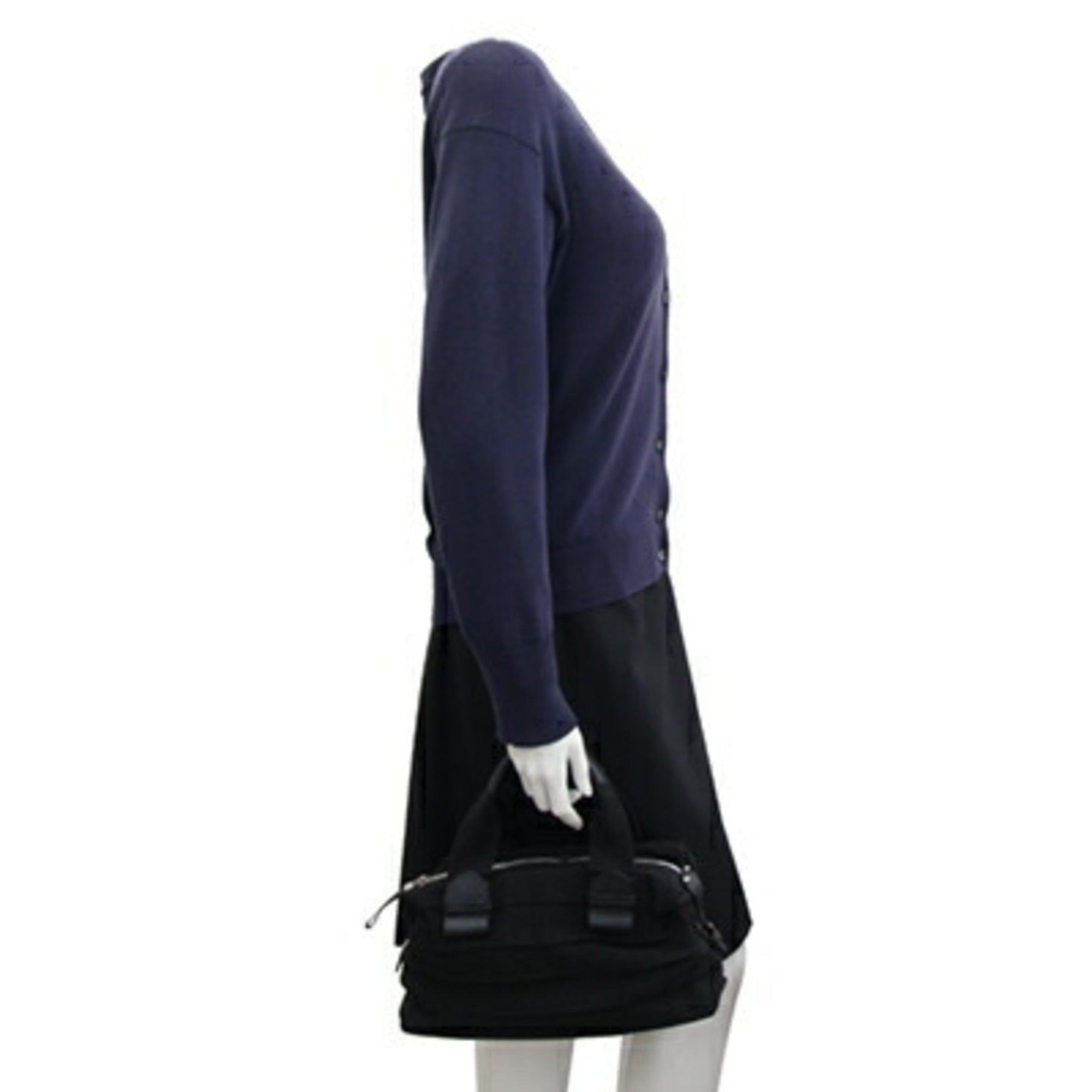 Salvatore Ferragamo Black Canvas Handbag (Pre-Owned)