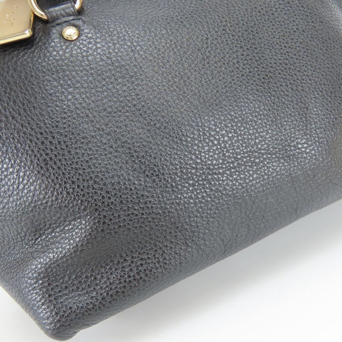Coach Signature Black Bordeaux Brown Leather Coated Canvas Handbag (Pre-Owned)