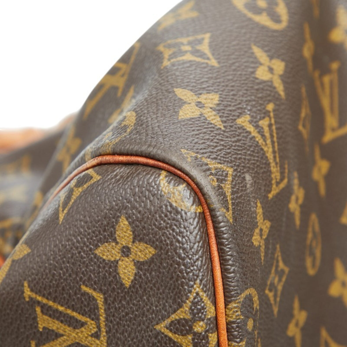 Louis Vuitton Brown Pvc Leather Boston Bag Shoulder Bag (Pre-Owned)
