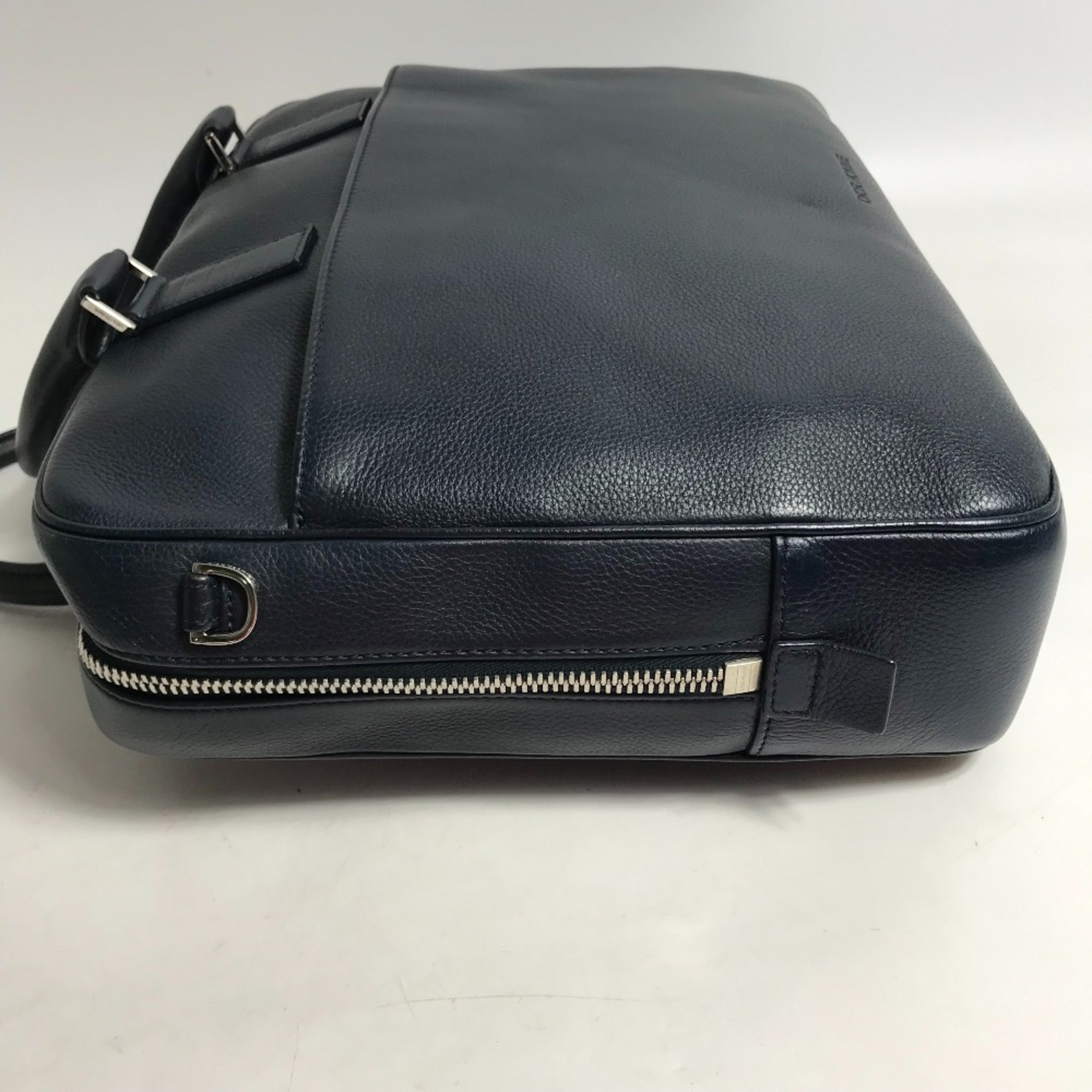 Dior Homme Navy Leather Briefcase (Pre-Owned)