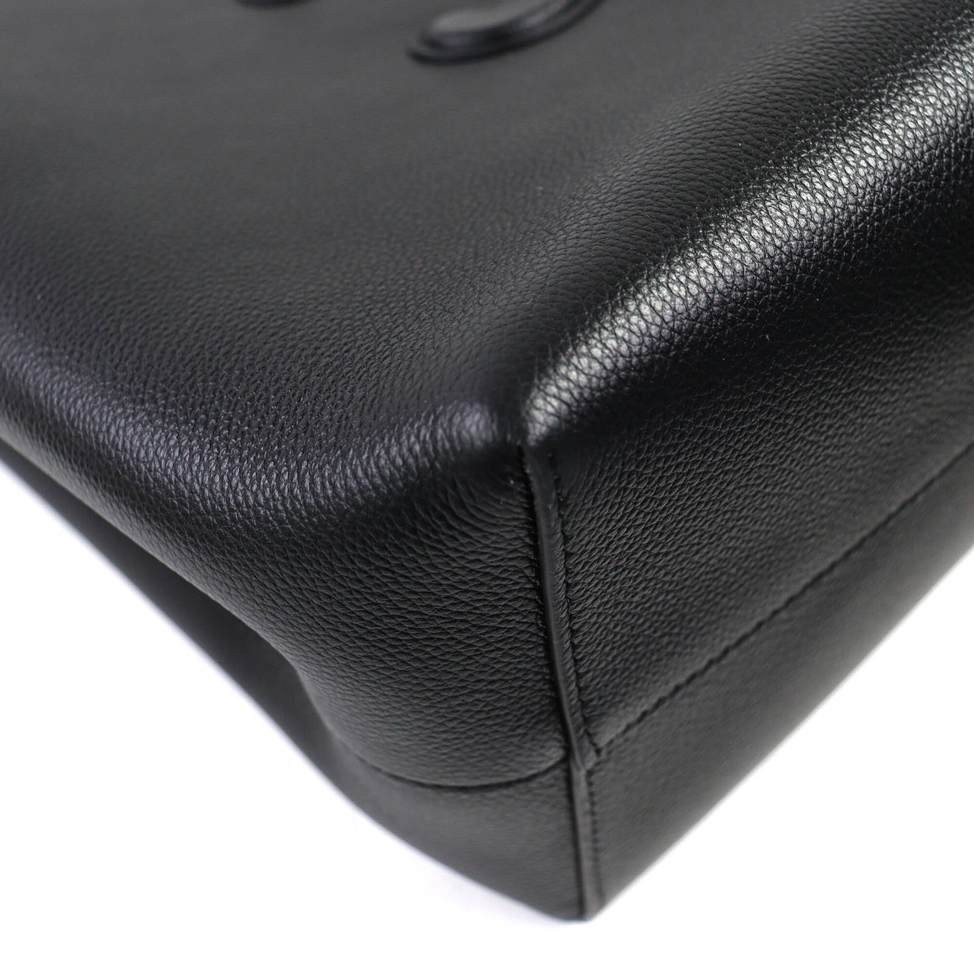 Celine Cabas Black Leather Tote Bag (Pre-Owned)