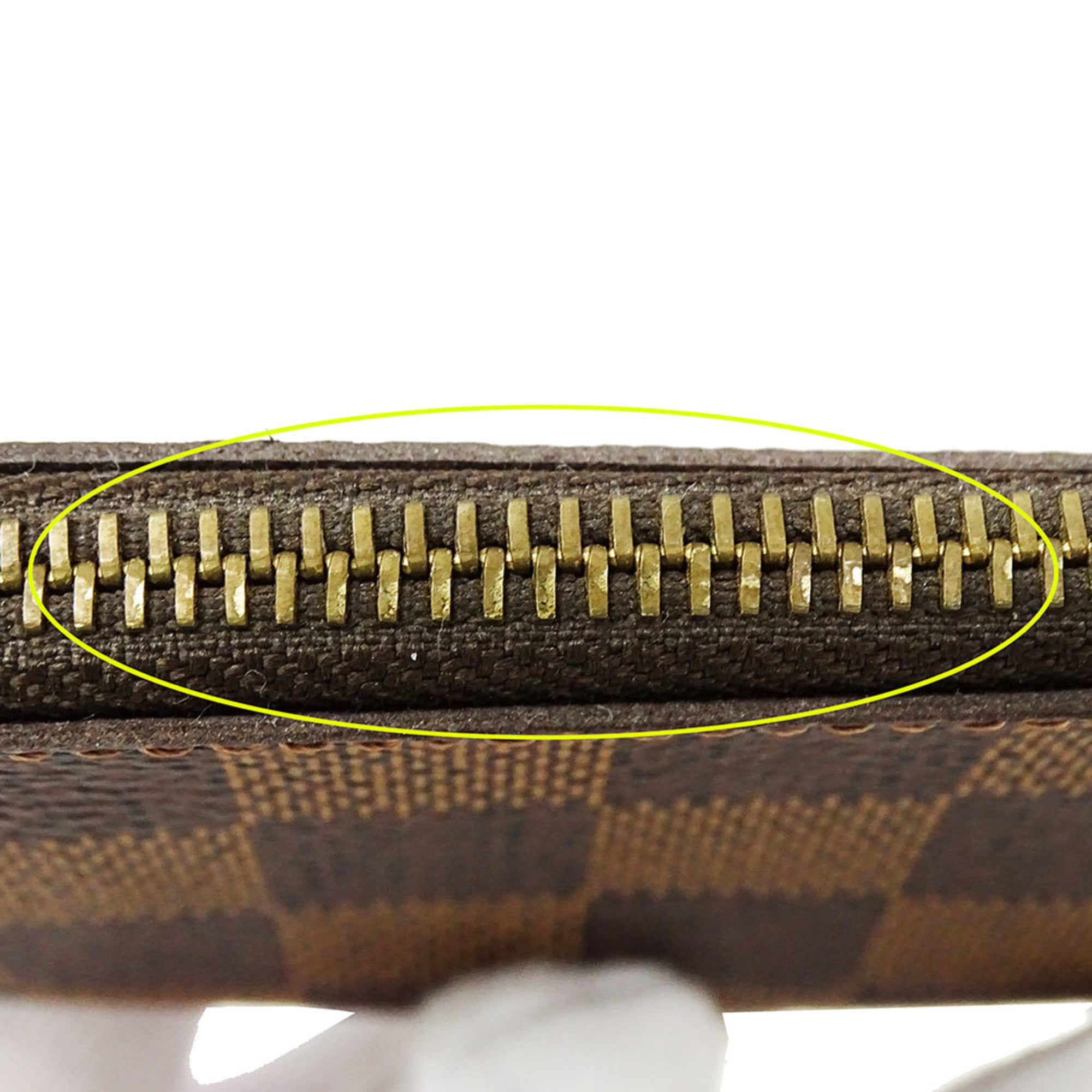 Louis Vuitton Brown Damier Canvas Coin Purse/Coin Case (Pre-Owned)