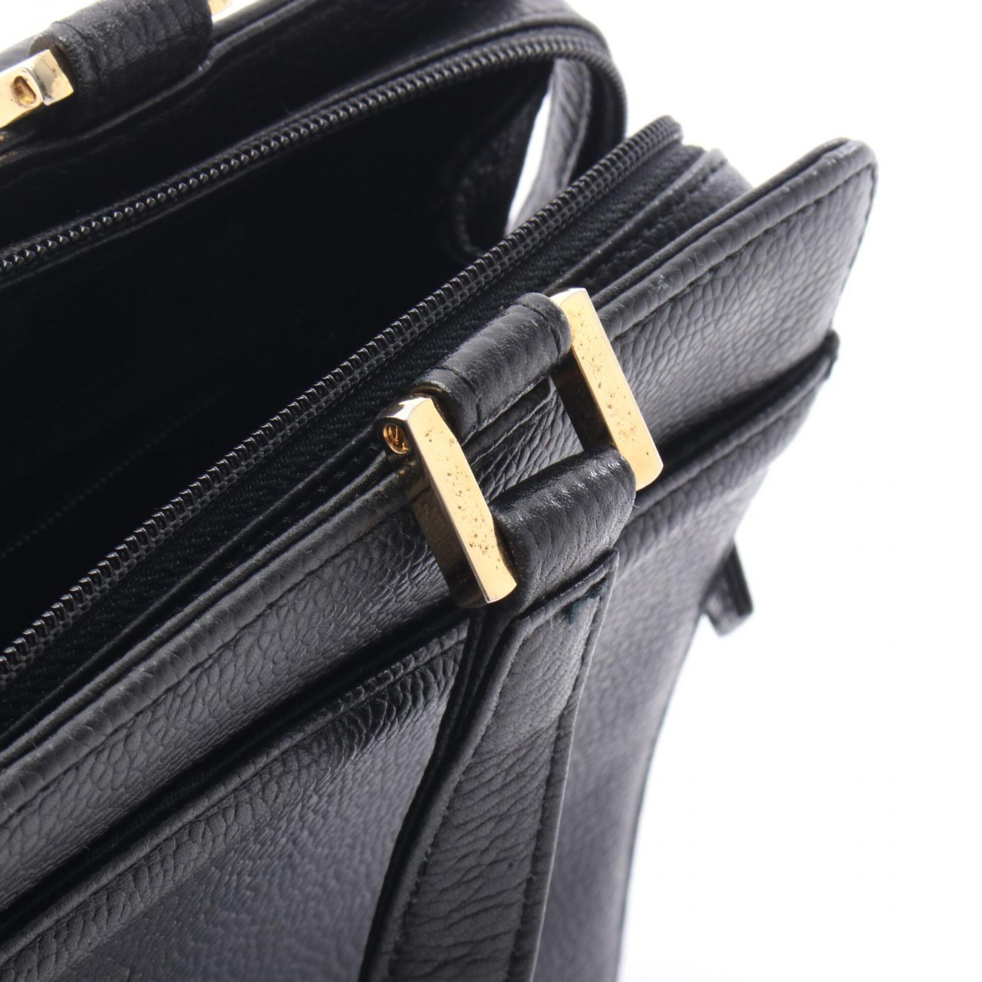Yves Saint Laurent Black Leather Handbag (Pre-Owned)