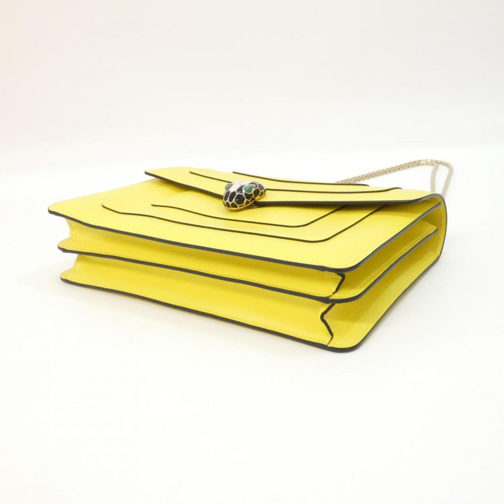 Bvlgari Yellow Leather Shoulder Bag (Pre-Owned)