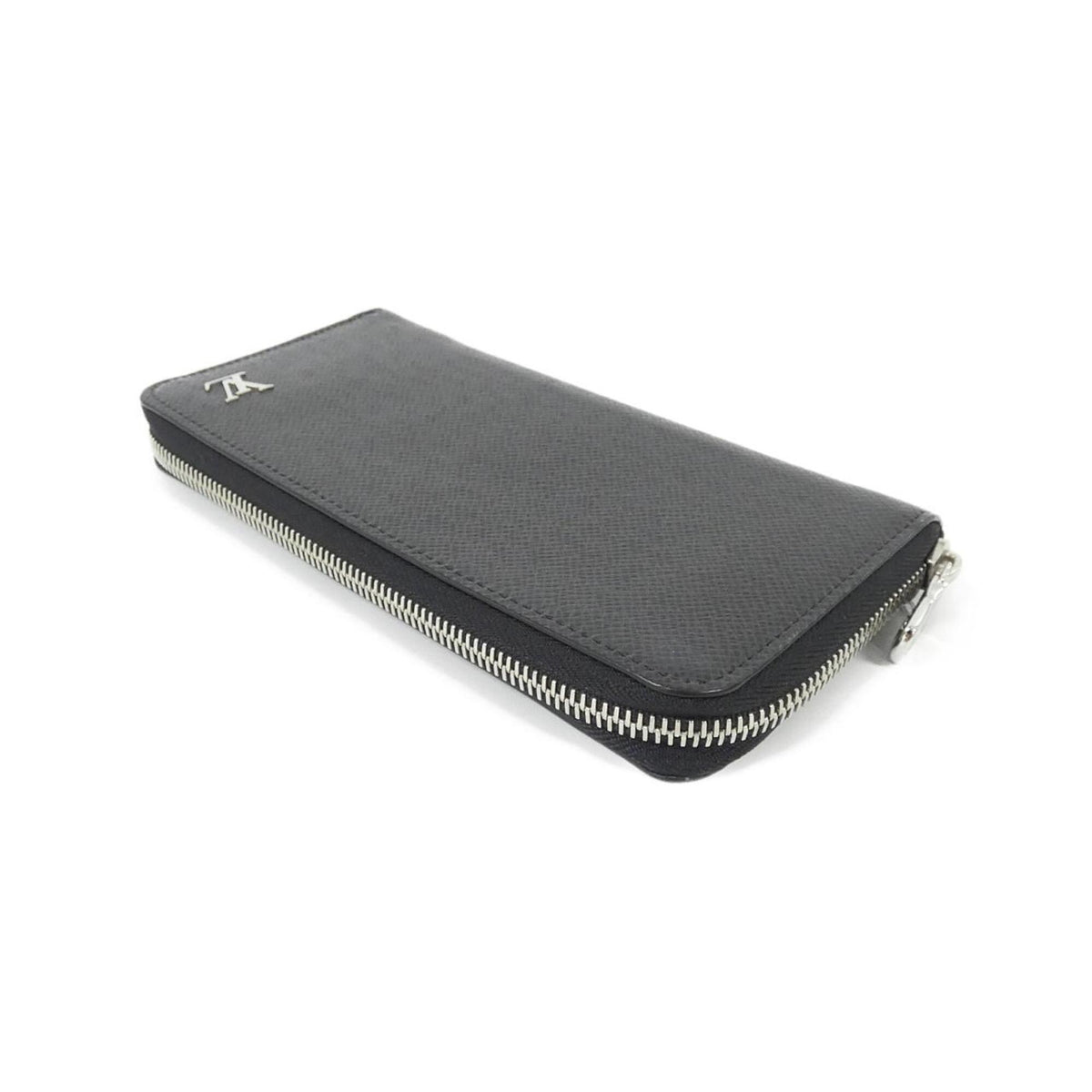 Louis Vuitton Black Leather Long Wallet (Bi-Fold) (Pre-Owned)