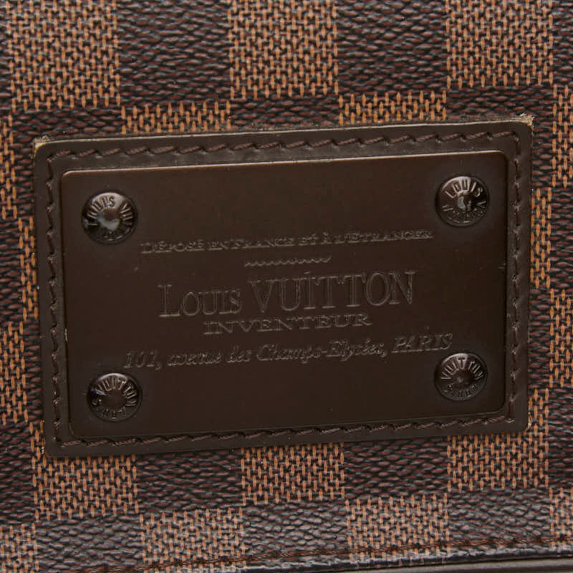 Louis Vuitton Brown Pvc Leather Messenger Bag Shoulder Bag (Pre-Owned)