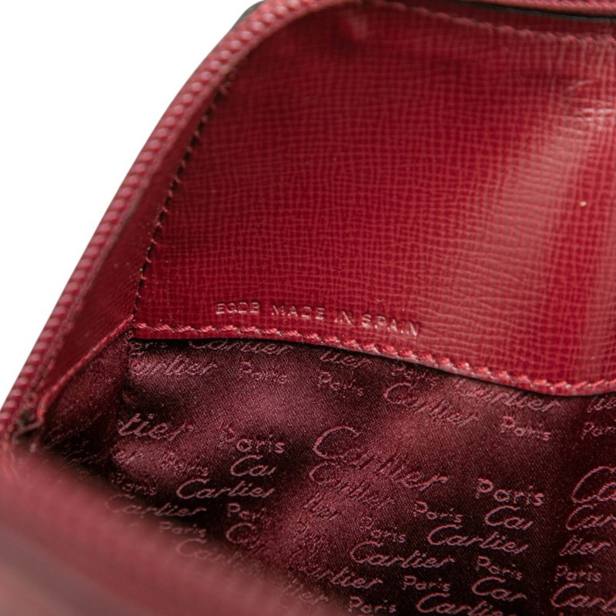 Cartier Bordeaux Leather Backpack (Pre-Owned)