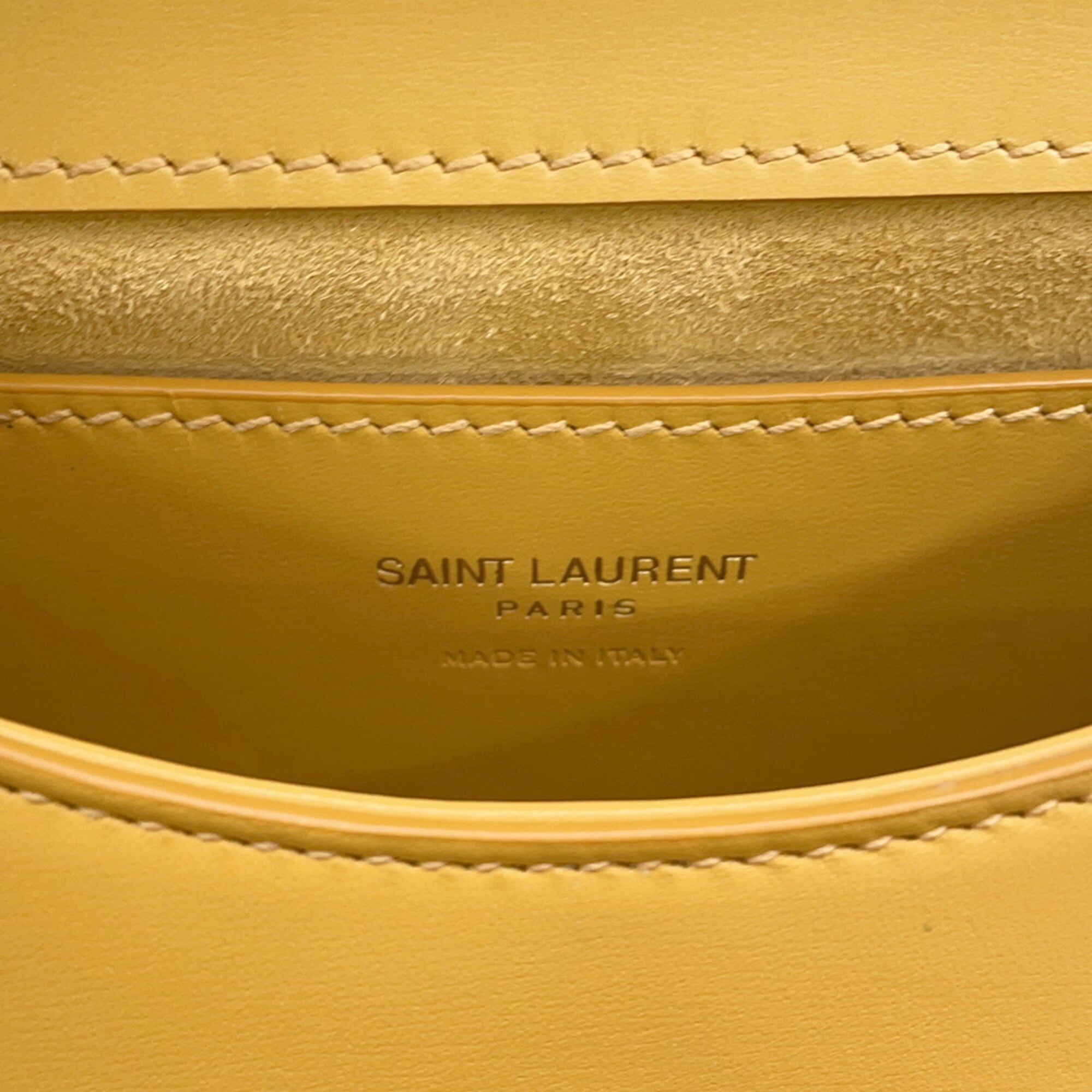 Yves Saint Laurent Yellow Leather Handbag (Pre-Owned)