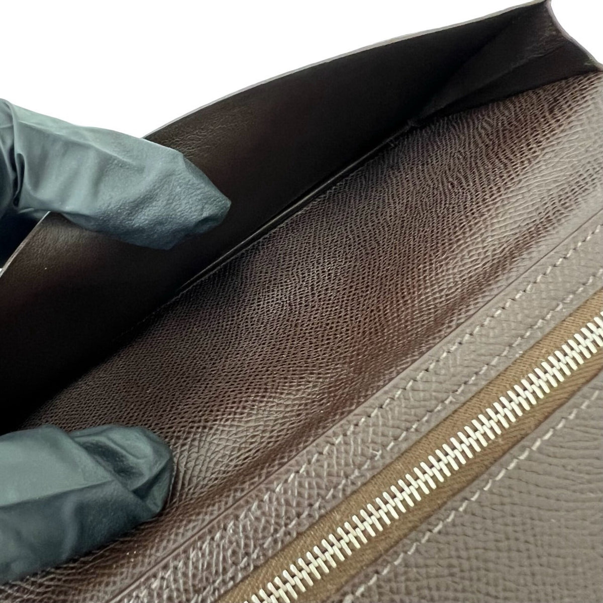 Hermes Brown Epsom Leather Long Wallet (Bi-Fold) (Pre-Owned)