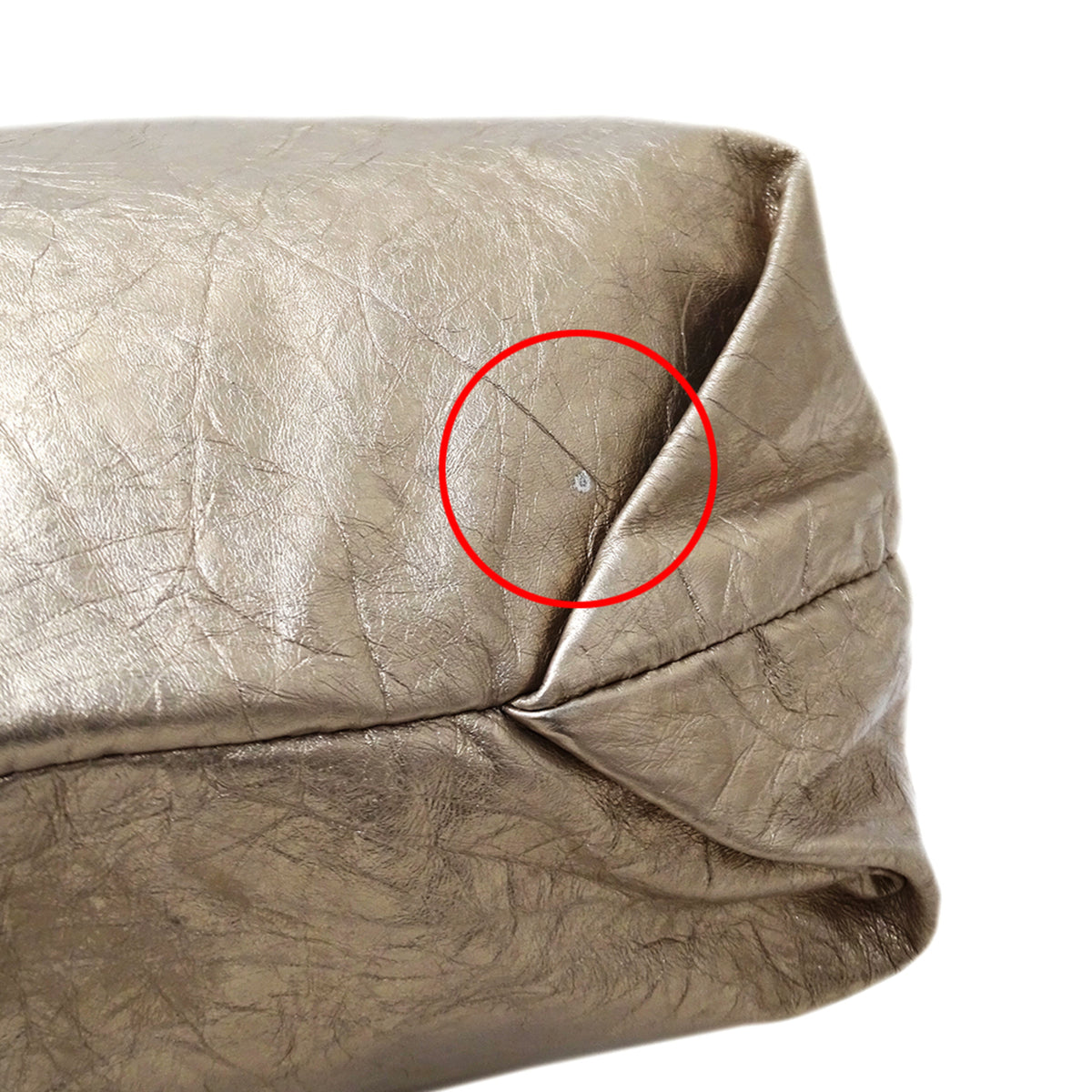Balenciaga Metallic Leather Handbag Shoulder Bag (Pre-Owned)