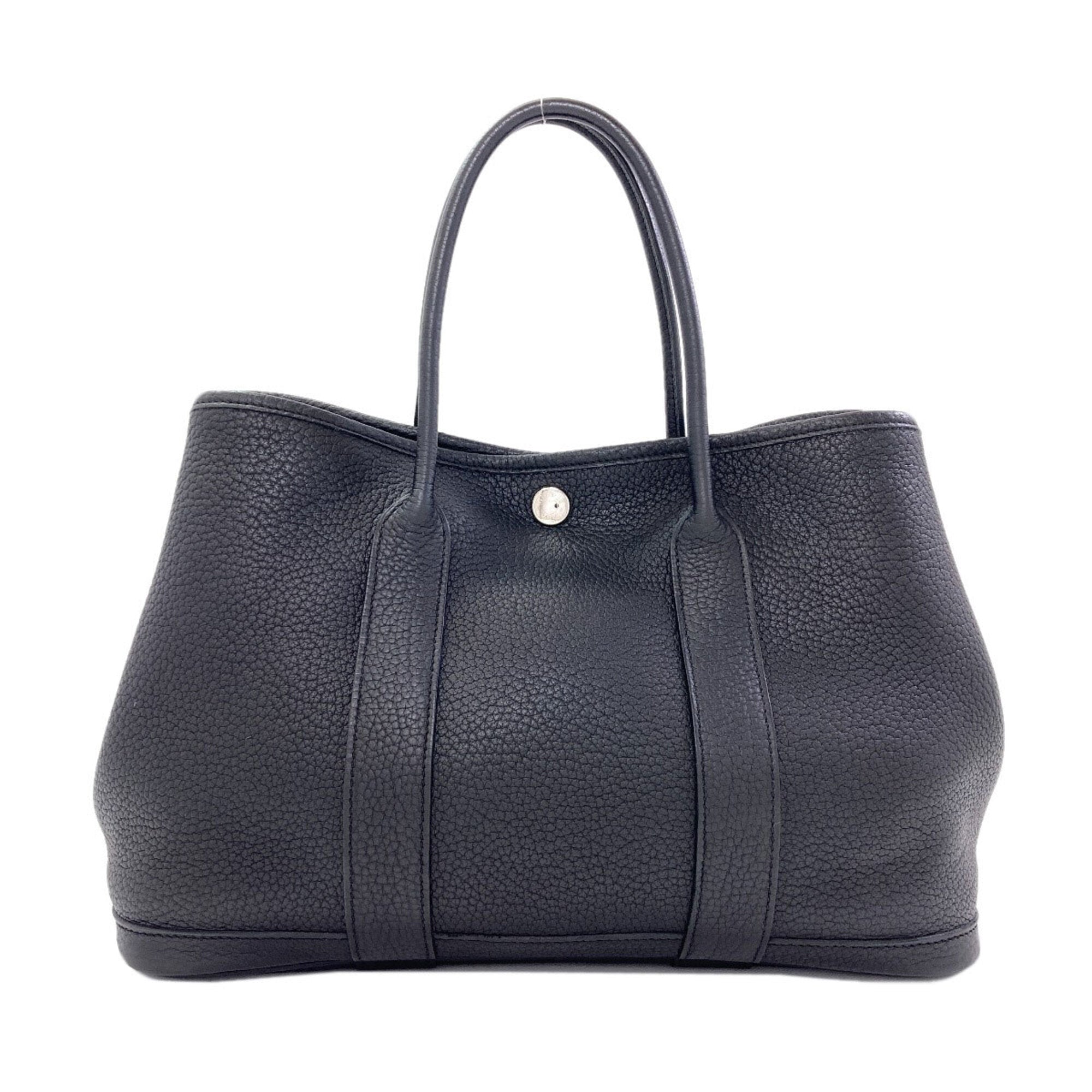 Hermes Black Negonda Leather Handbag (Pre-Owned)