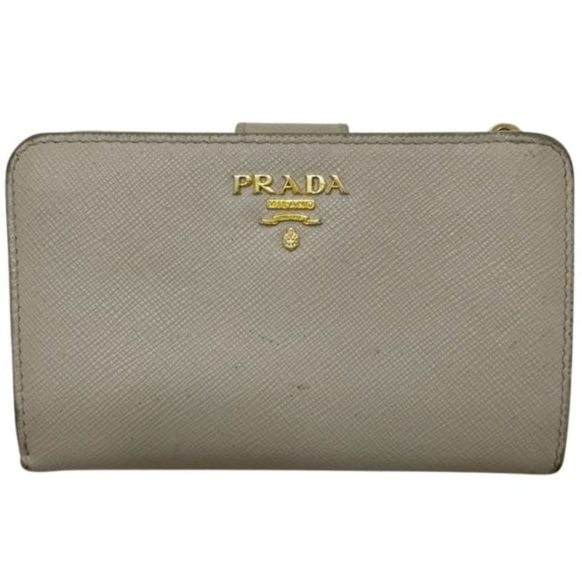 Prada Beige Saffiano Wallet (Bi-Fold) (Pre-Owned)