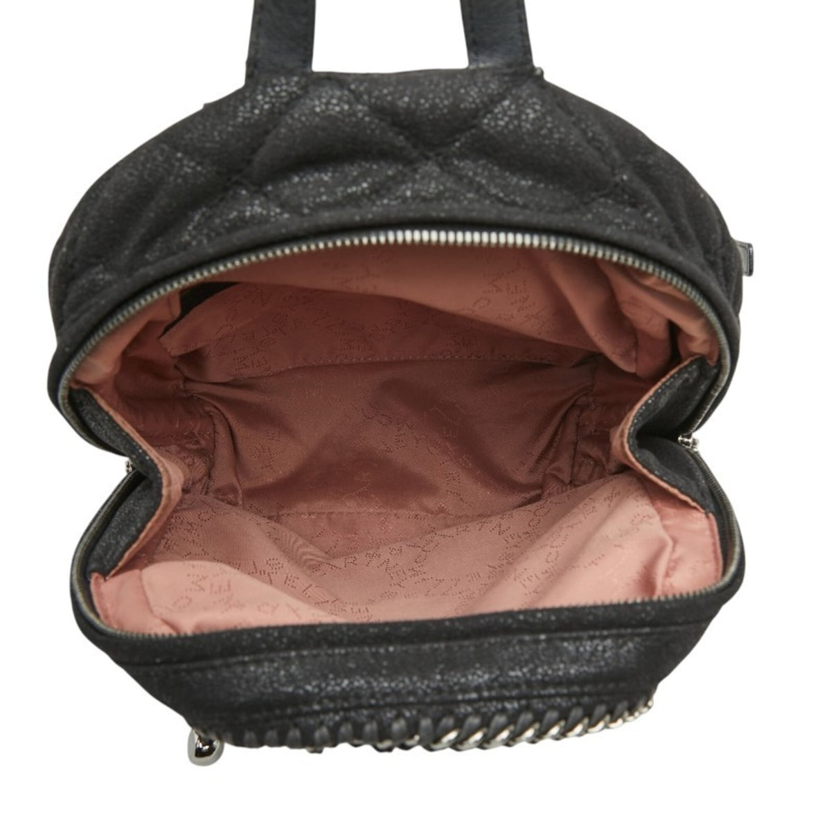 Stella Mccartney Black Polyester Leather Backpack (Pre-Owned)